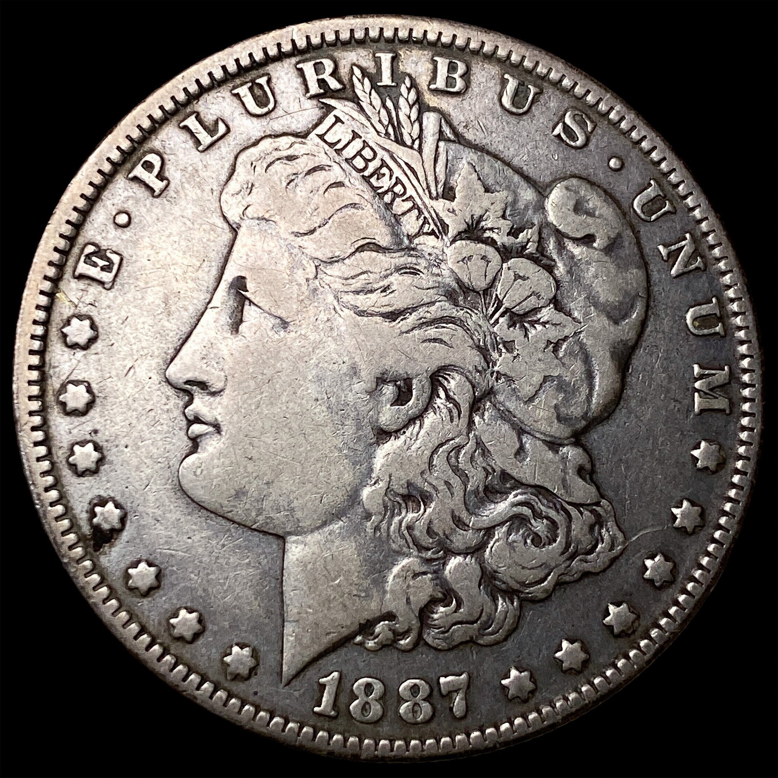 1887-O Silver Morgan Dollar ABOUT UNCIRCULATED (1 of 2)