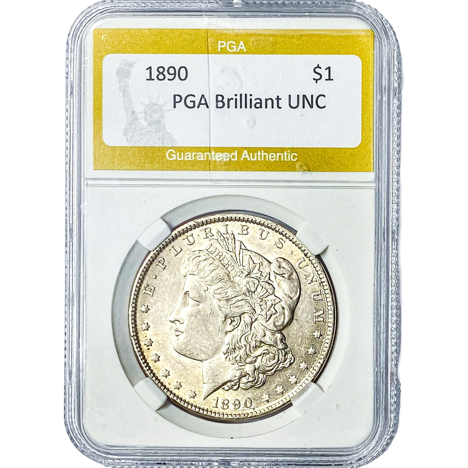 1890 Morgan Silver Dollar PGA Brilliant UNC (1 of 2)