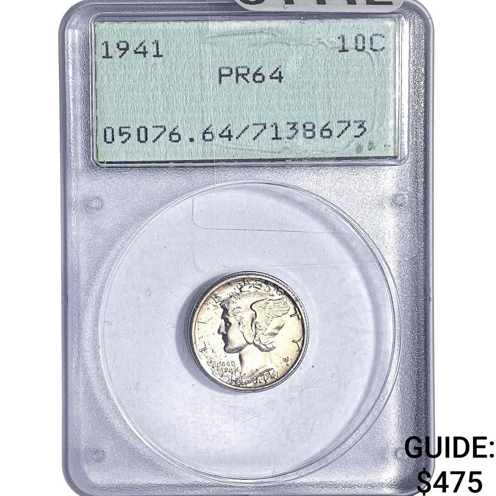 1941 Mercury Silver Dime PCGS PR64: 1941 Mercury Silver Dime PCGS PR64