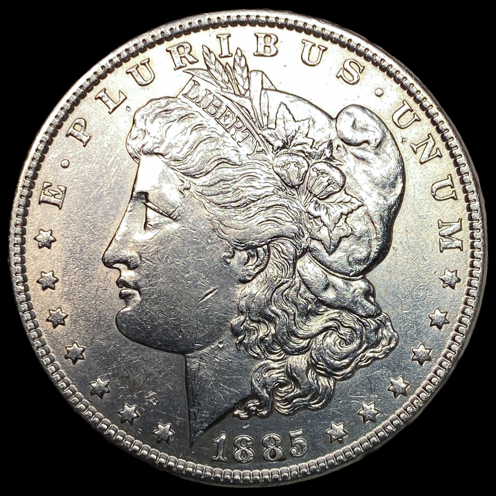 1885 Silver Morgan Dollar CLOSELY UNCIRCULATED: 1885 Silver Morgan Dollar CLOSELY UNCIRCULATED