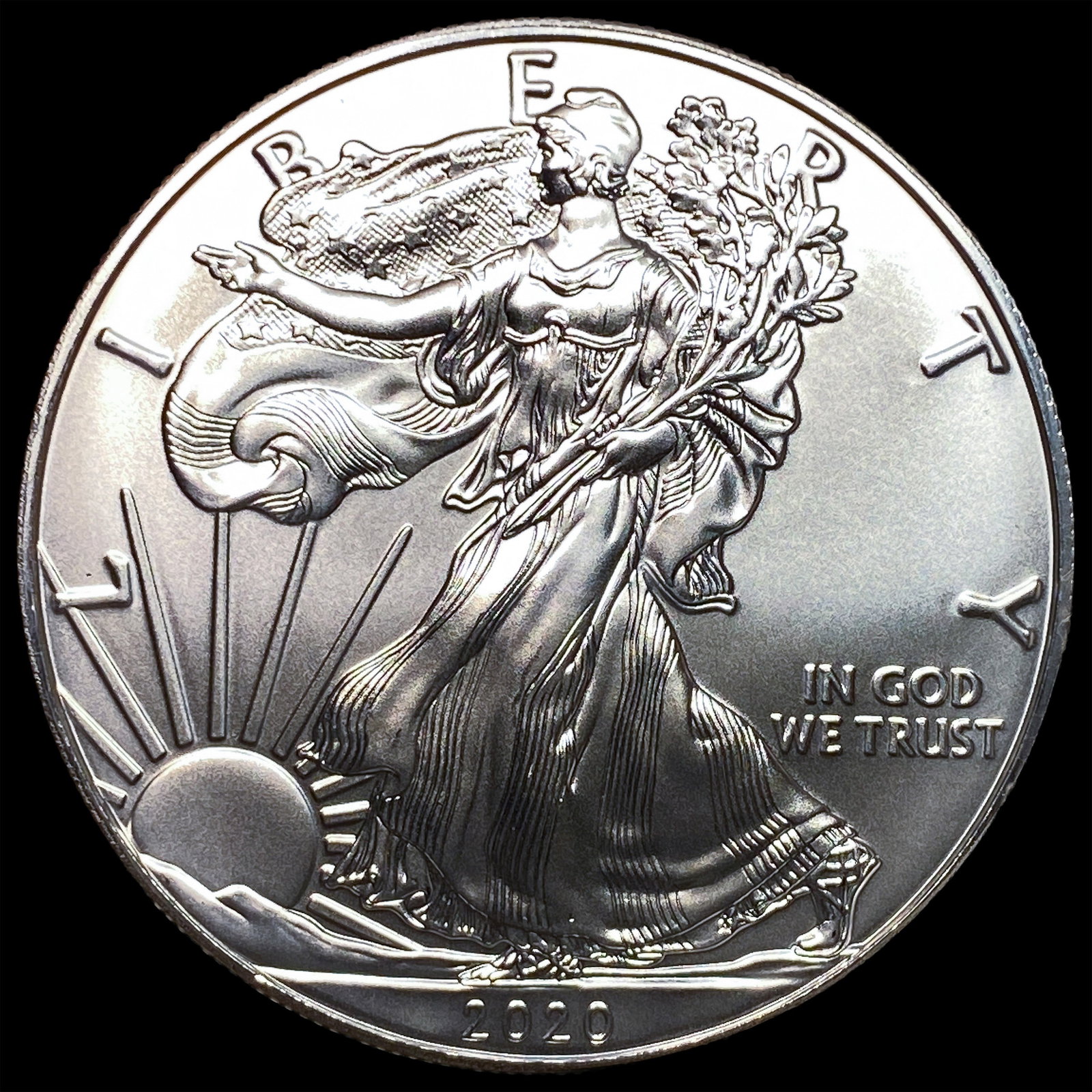 2020 1 oz Silver American Eagle $1 SUPERB GEM BU: 2020 1 oz Silver American Eagle $1 SUPERB GEM BU