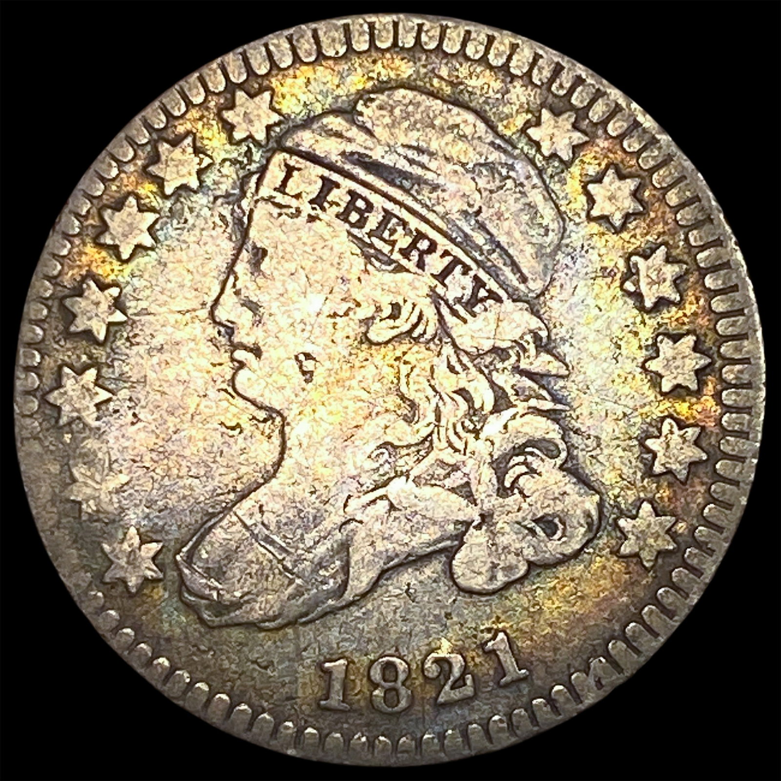 1821 Capped Bust Dime LIGHTLY CIRCULATED (1 of 2)