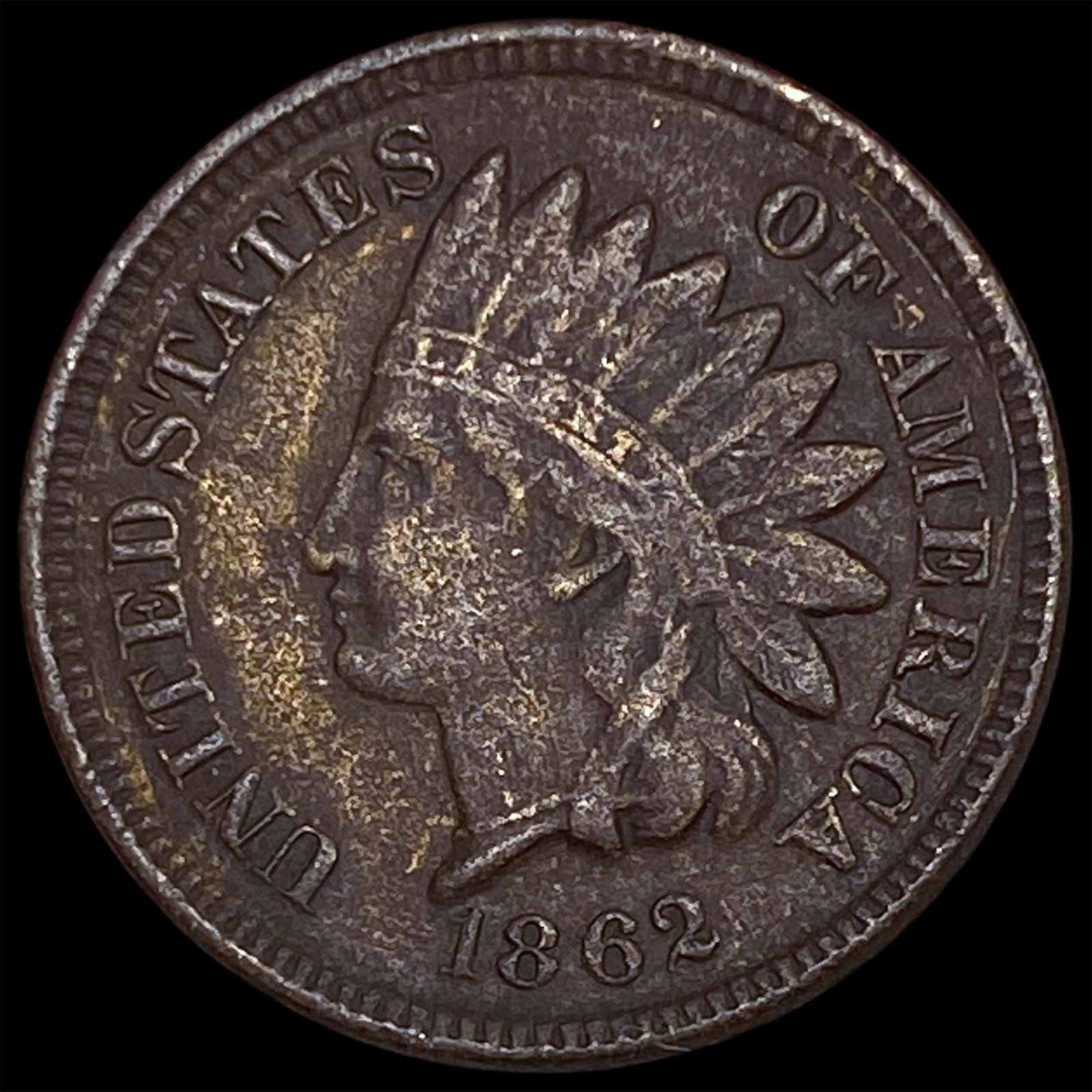 1862 Indian Head Cent NEARLY UNCIRCULATED: 1862 Indian Head Cent NEARLY UNCIRCULATED