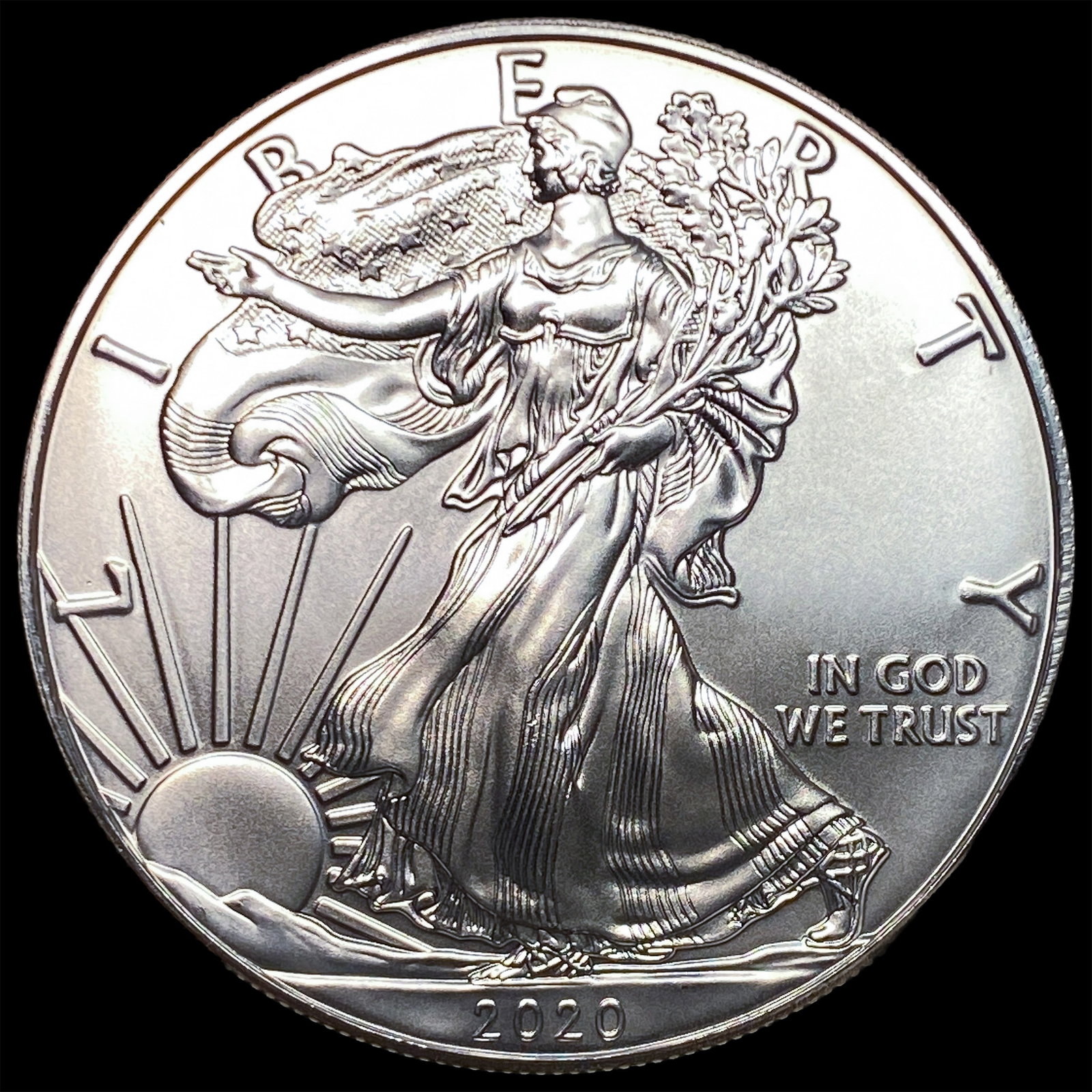 2020 1 oz Silver American Eagle $1 SUPERB GEM BU: 2020 1 oz Silver American Eagle $1 SUPERB GEM BU