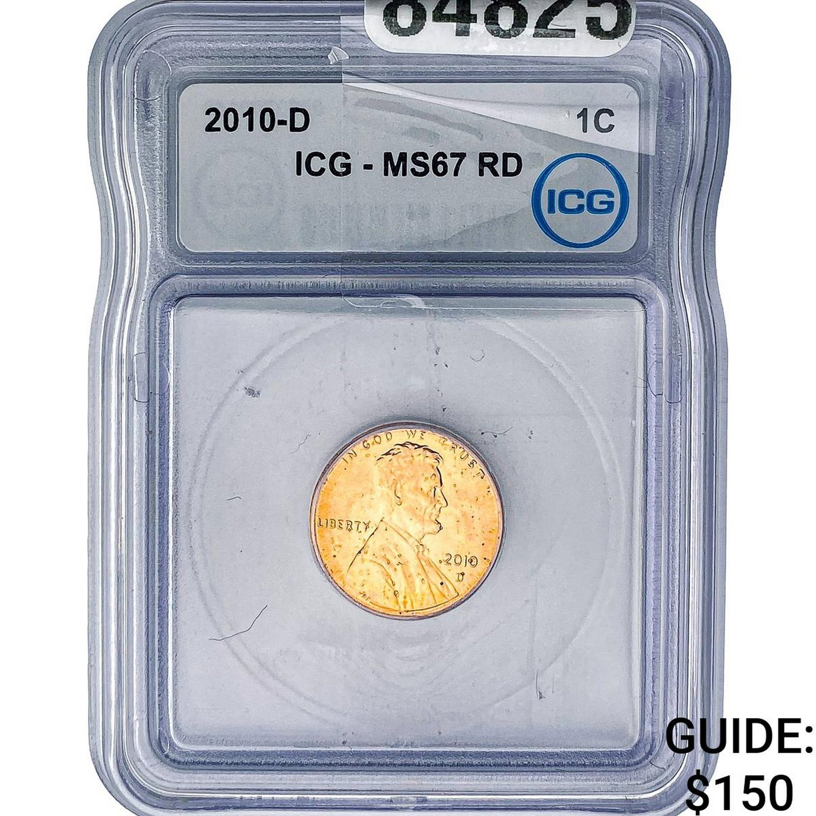 2010-D Lincoln Shield Penny ICG MS67 RD: 2010-D Lincoln Shield Penny ICG MS67 RD