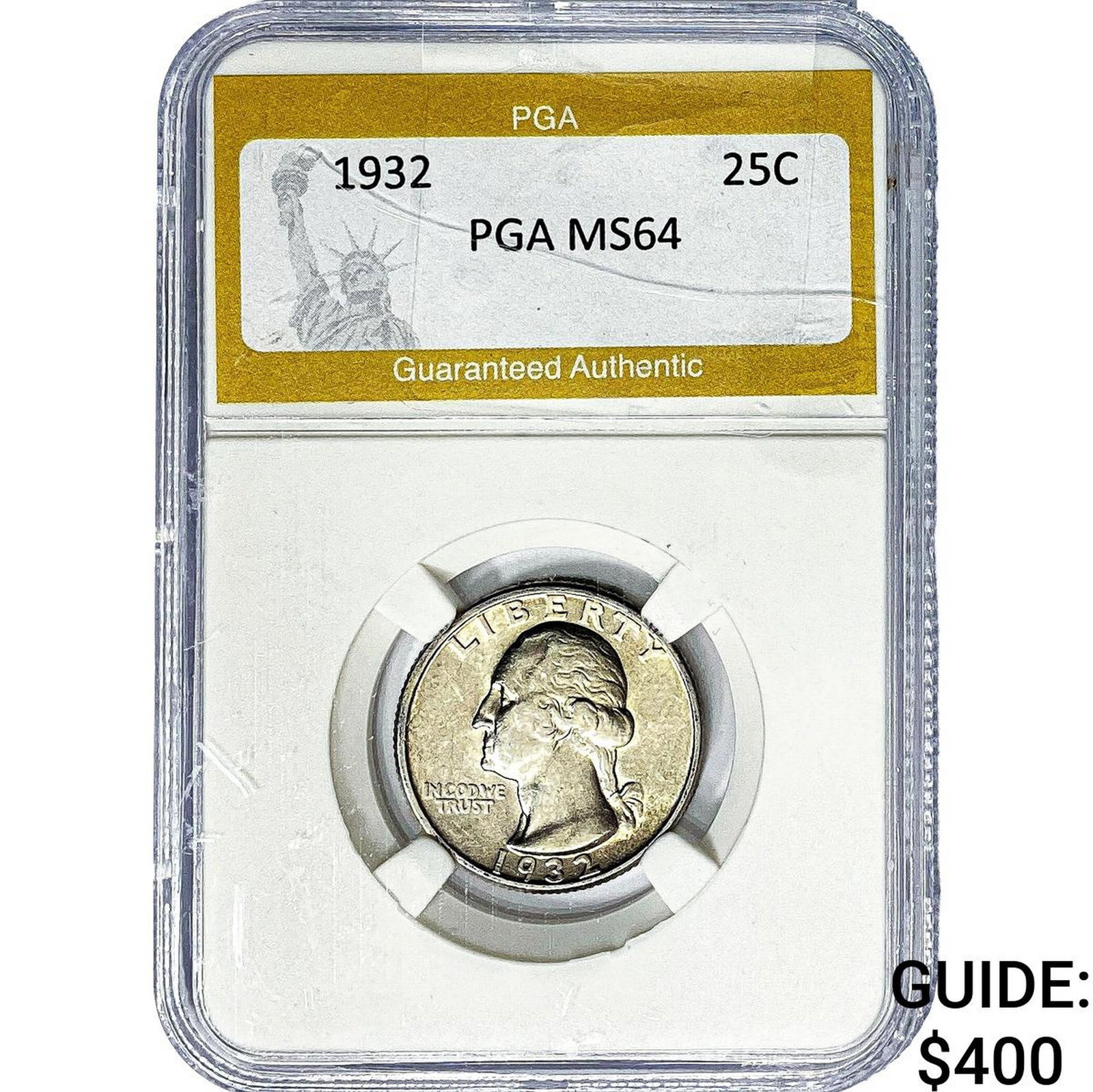 1932 Washington Silver Quarter PGA MS64: 1932 Washington Silver Quarter PGA MS64