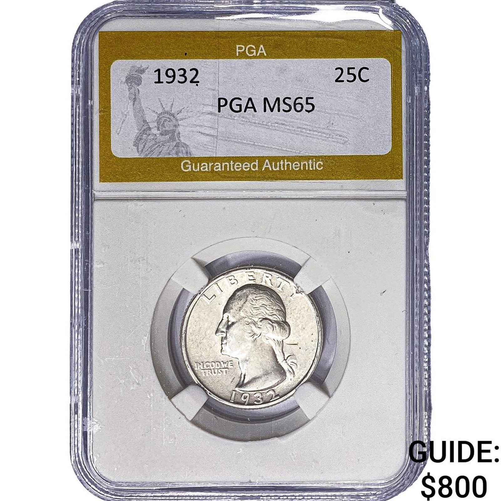 1932 Washington Silver Quarter PGA MS65: 1932 Washington Silver Quarter PGA MS65