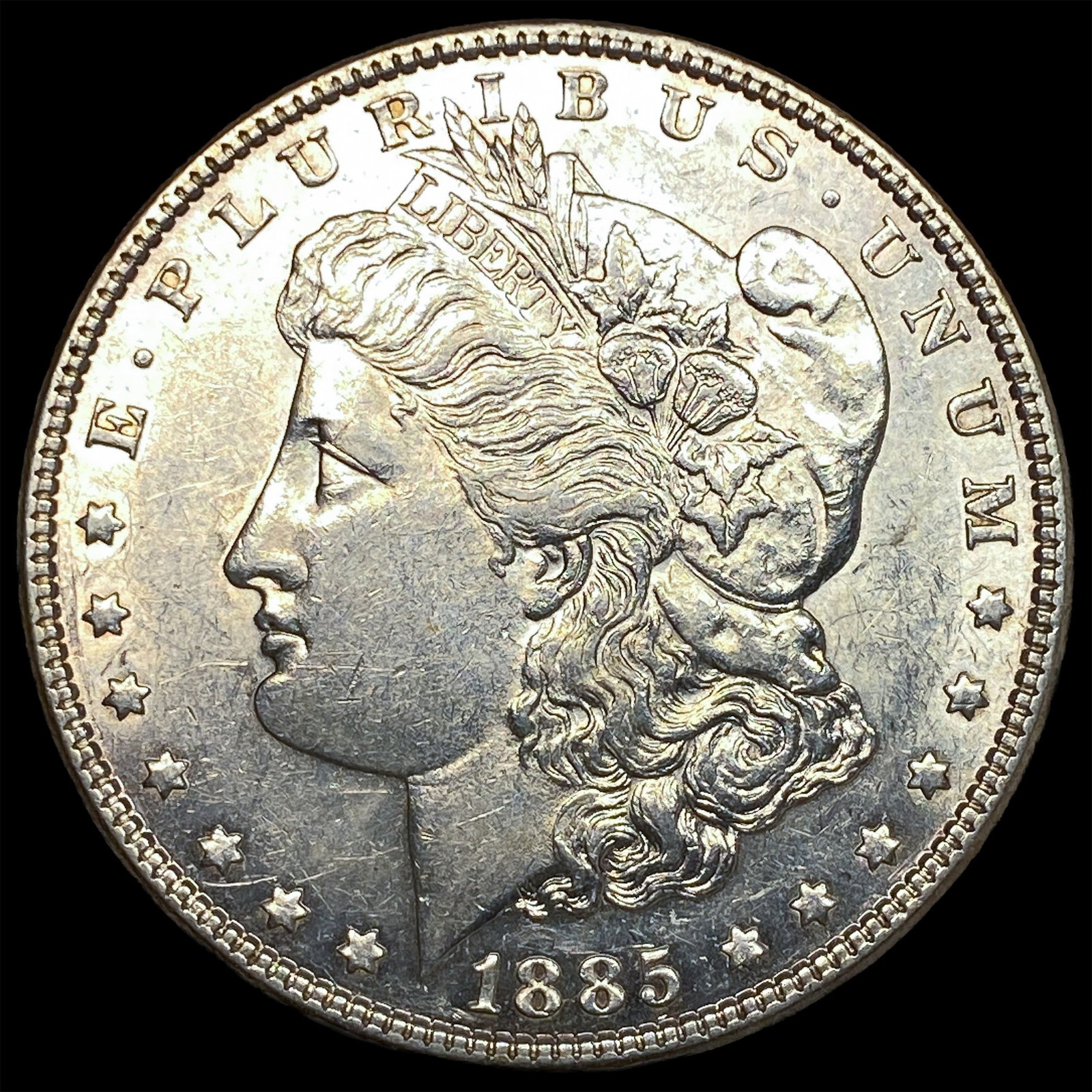 1885 Silver Morgan Dollar CHOICE AU: 1885 Silver Morgan Dollar CHOICE AU
