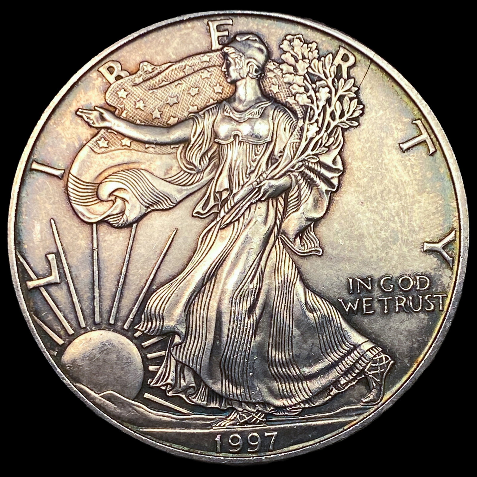 1997 1 oz Silver American Eagle $1 UNCIRCULATED: 1997 1 oz Silver American Eagle $1 UNCIRCULATED