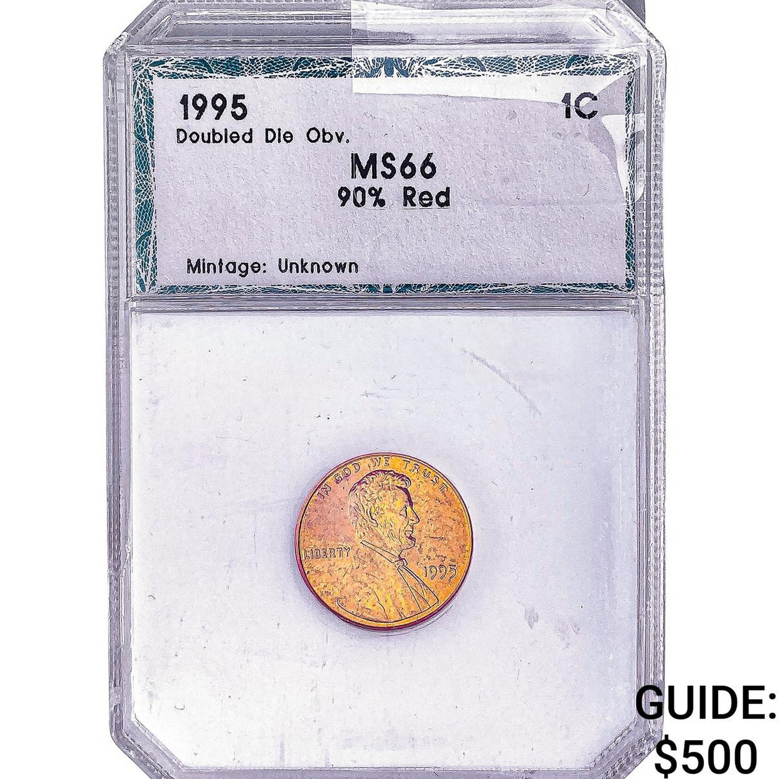 1995 Lincoln Memorial Cent PCI MS66 90% RED: 1995 Lincoln Memorial Cent PCI MS66 90% RED
