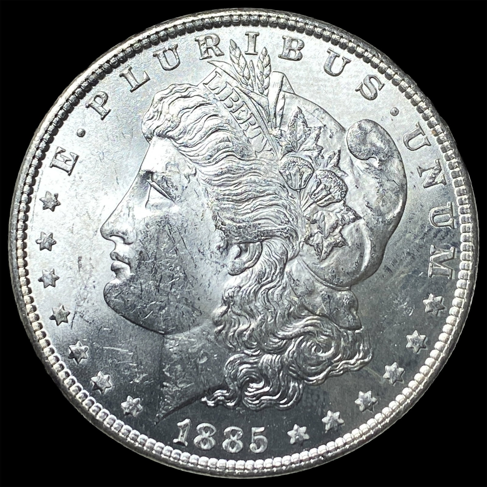 1885 Silver Morgan Dollar UNCIRCULATED: 1885 Silver Morgan Dollar UNCIRCULATED