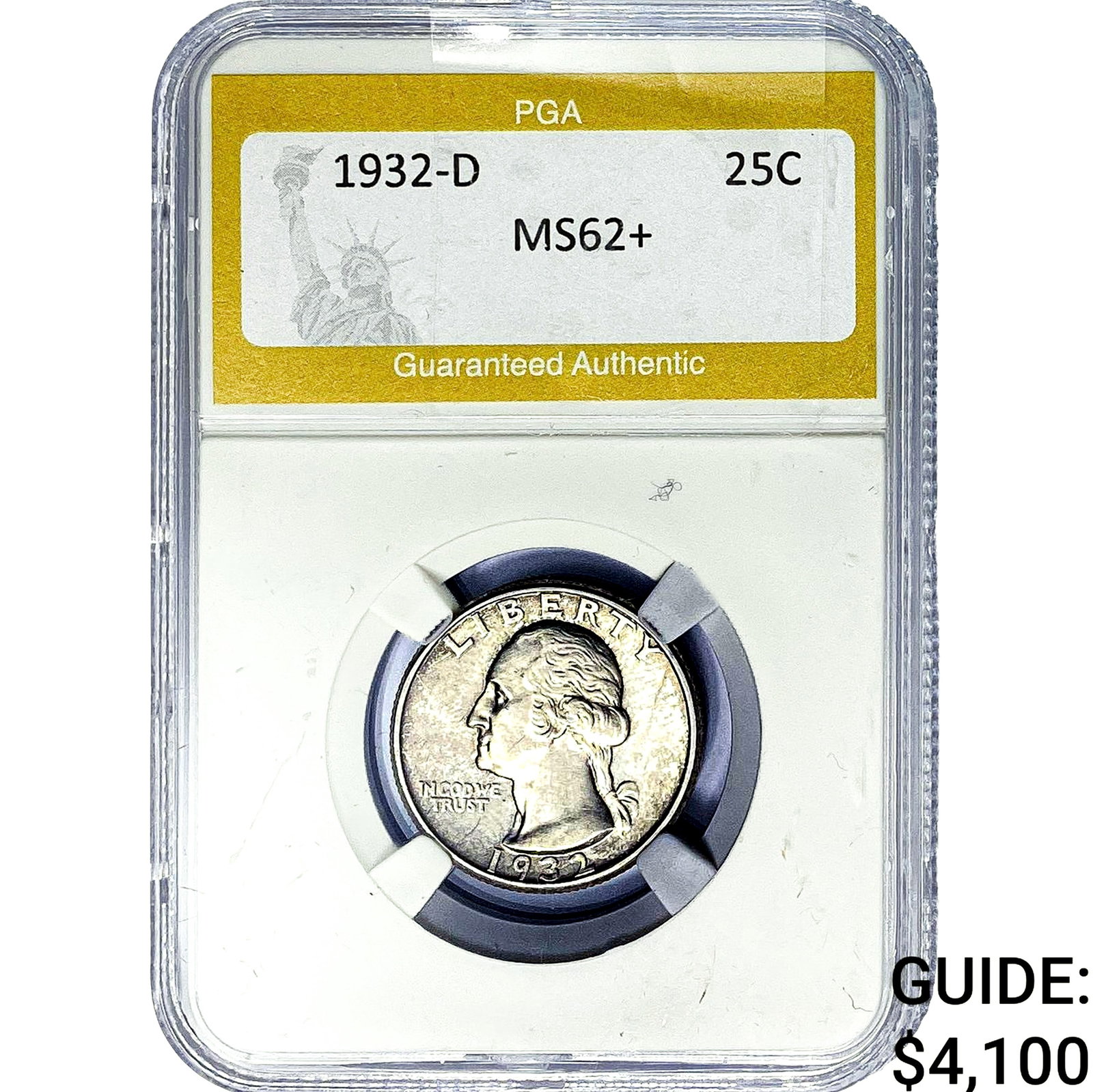 1932-D Washington Silver Quarter PGA MS62+ (1 of 2)