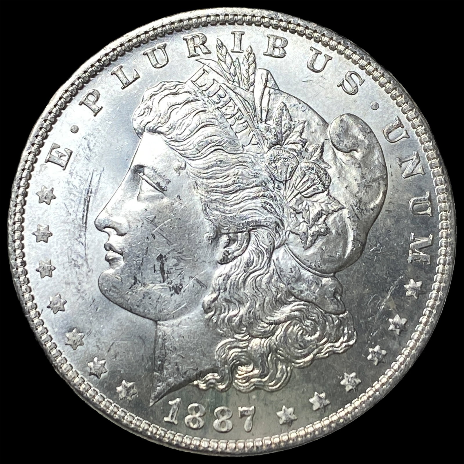 1887 Silver Morgan Dollar UNCIRCULATED: 1887 Silver Morgan Dollar UNCIRCULATED