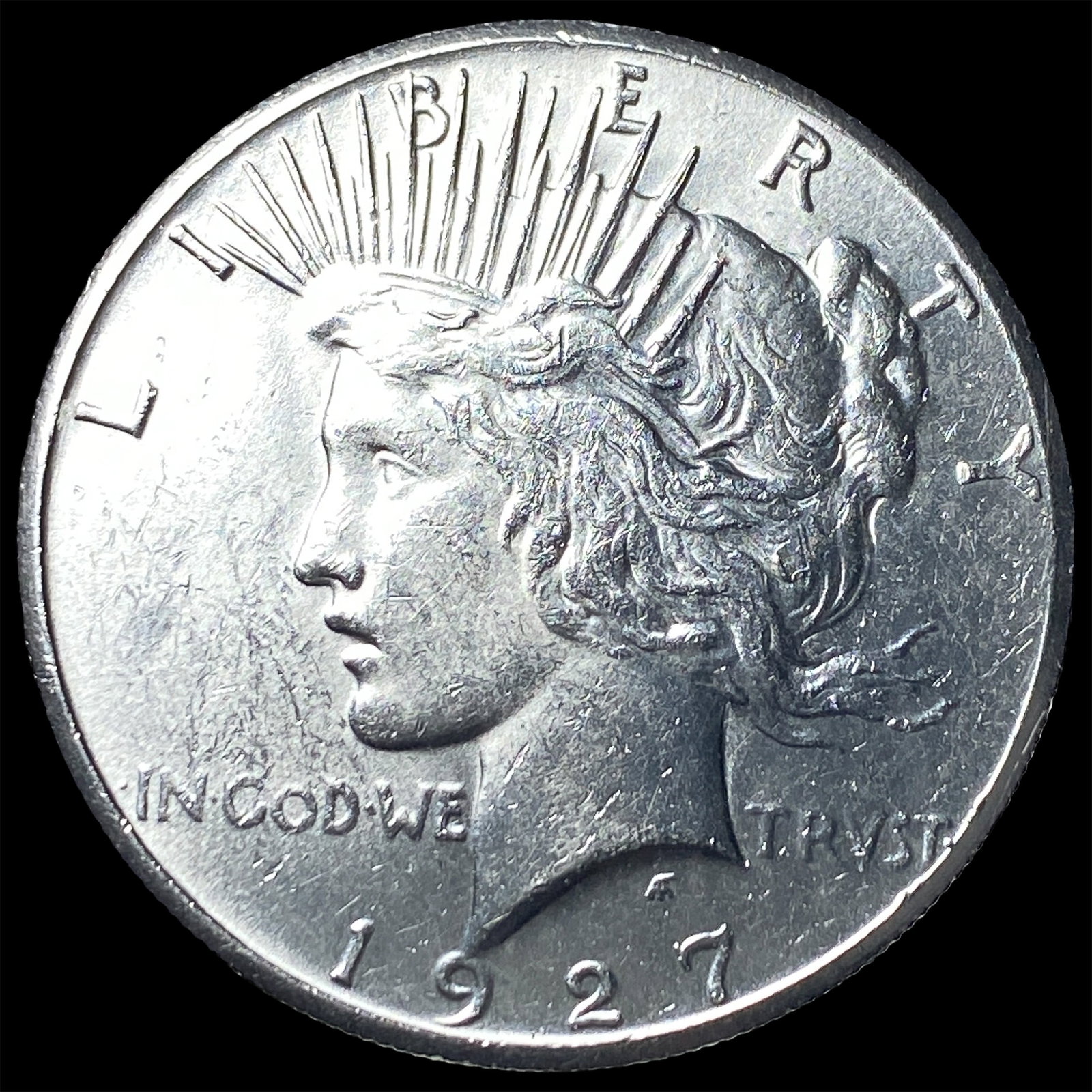 1927 Silver Peace Dollar CLOSELY UNCIRCULATED: 1927 Silver Peace Dollar CLOSELY UNCIRCULATED