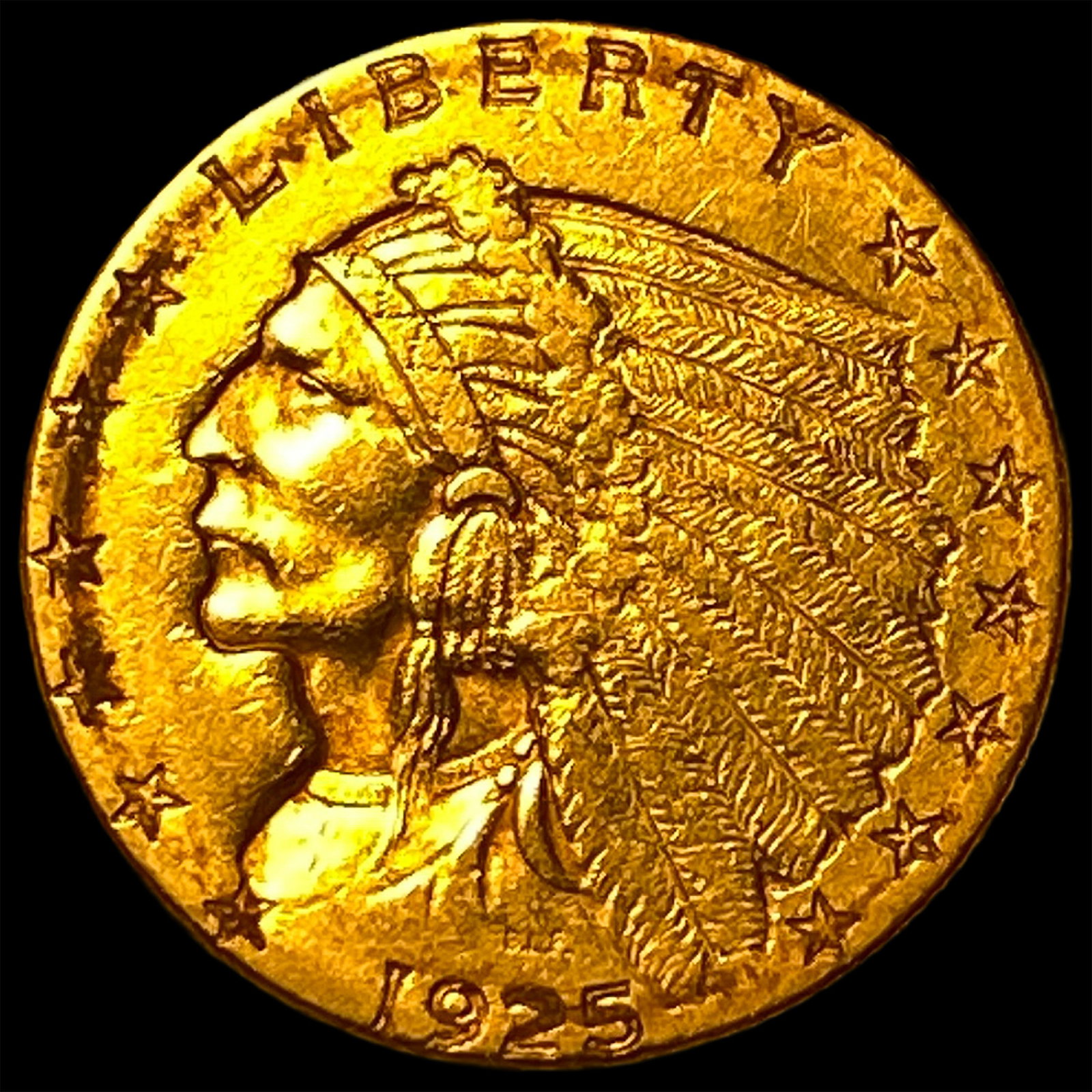 1925 Indian Head Gold $2.50 Quarter Eagle HIGH GRADE (1 of 2)