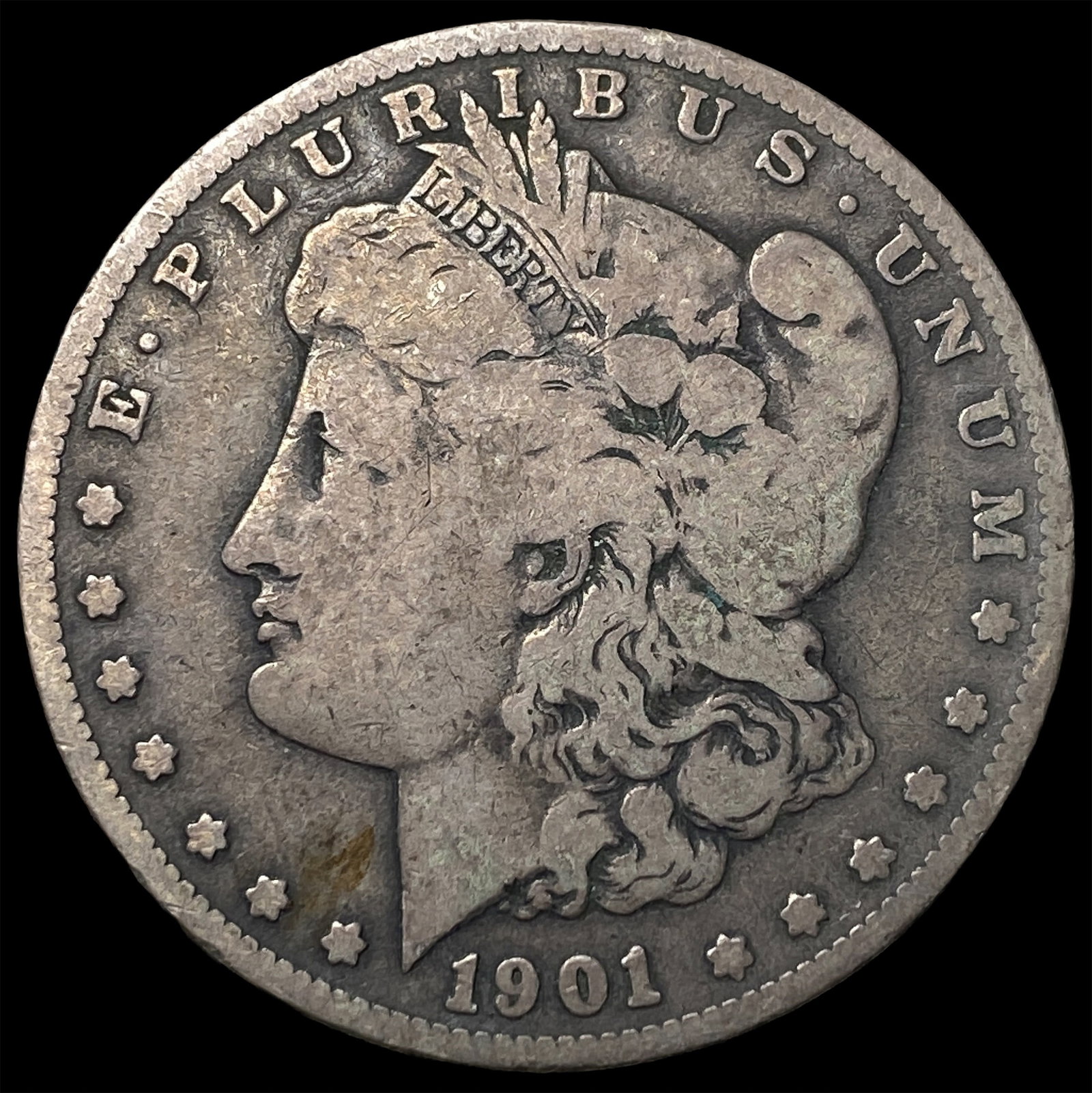 1901-S Silver Morgan Dollar NICELY CIRCULATED: 1901-S Silver Morgan Dollar NICELY CIRCULATED