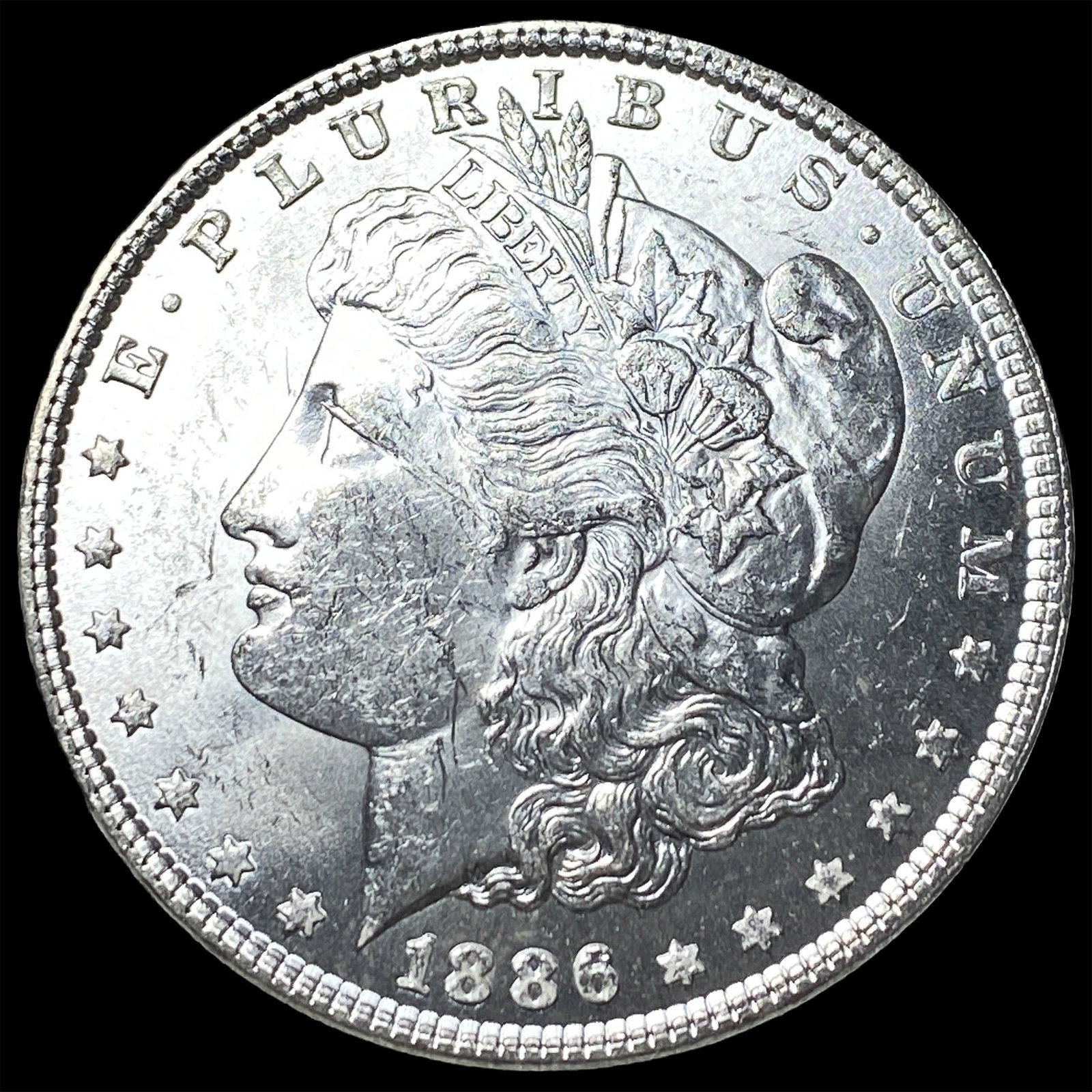 1886 Silver Morgan Dollar UNCIRCULATED: 1886 Silver Morgan Dollar UNCIRCULATED