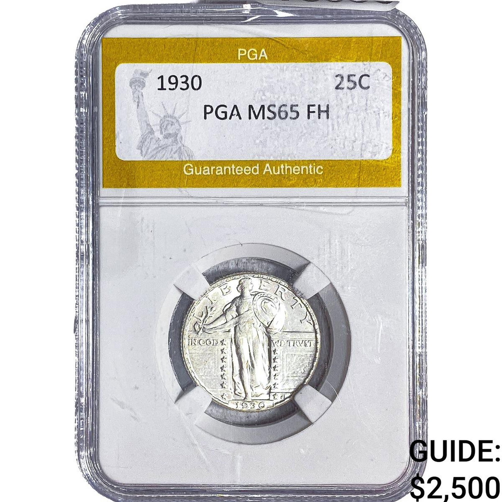 1930 Standing Liberty Quarter PGA MS65 FH: 1930 Standing Liberty Quarter PGA MS65 FH