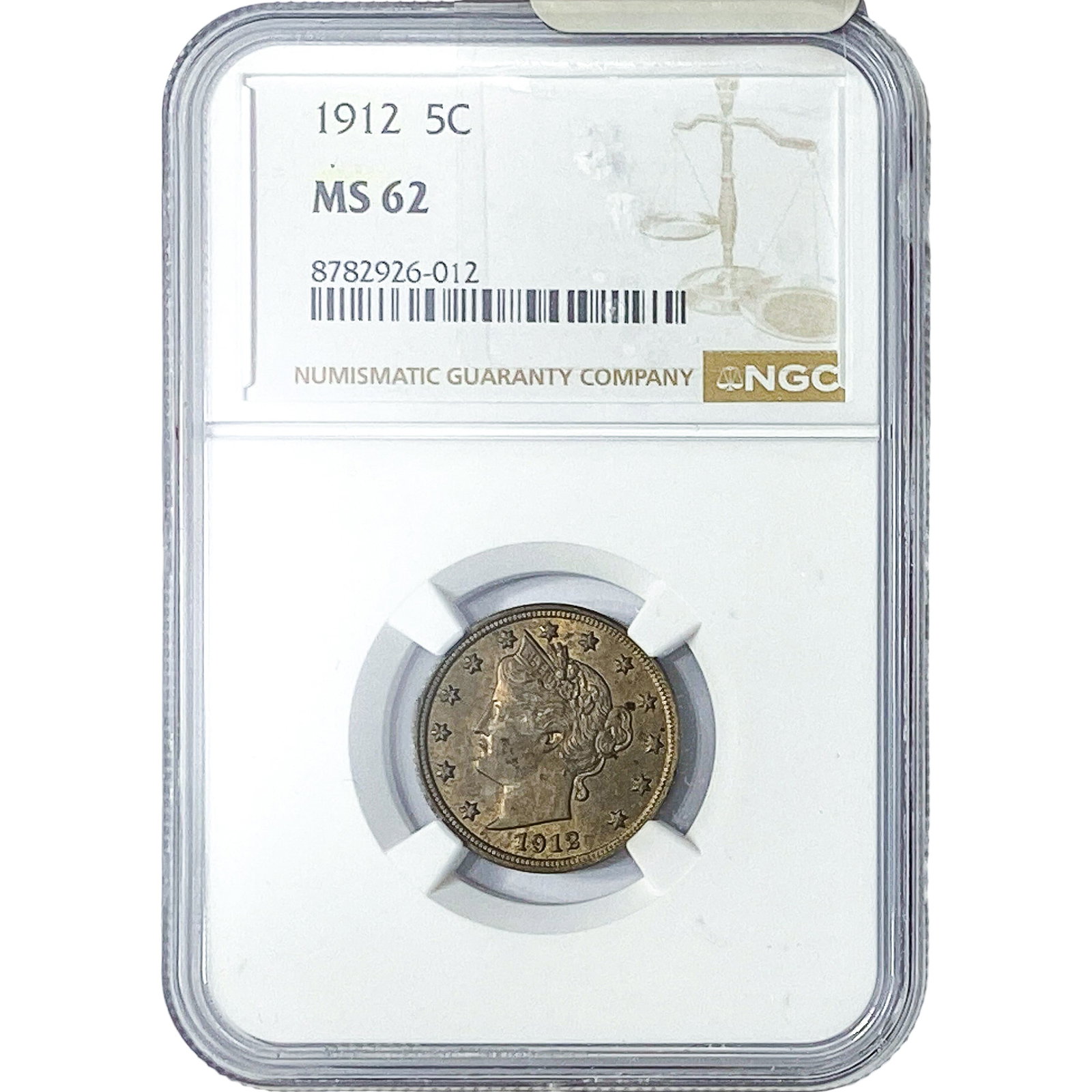 1912 Liberty Victory Nickel NGC MS62 (1 of 2)