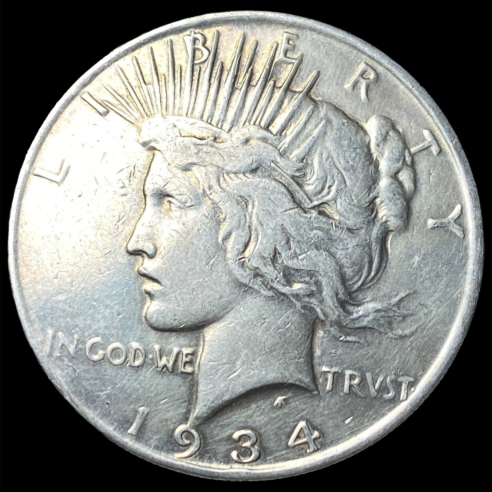 1934 Silver Peace Dollar LIGHTLY CIRCULATED: 1934 Silver Peace Dollar LIGHTLY CIRCULATED
