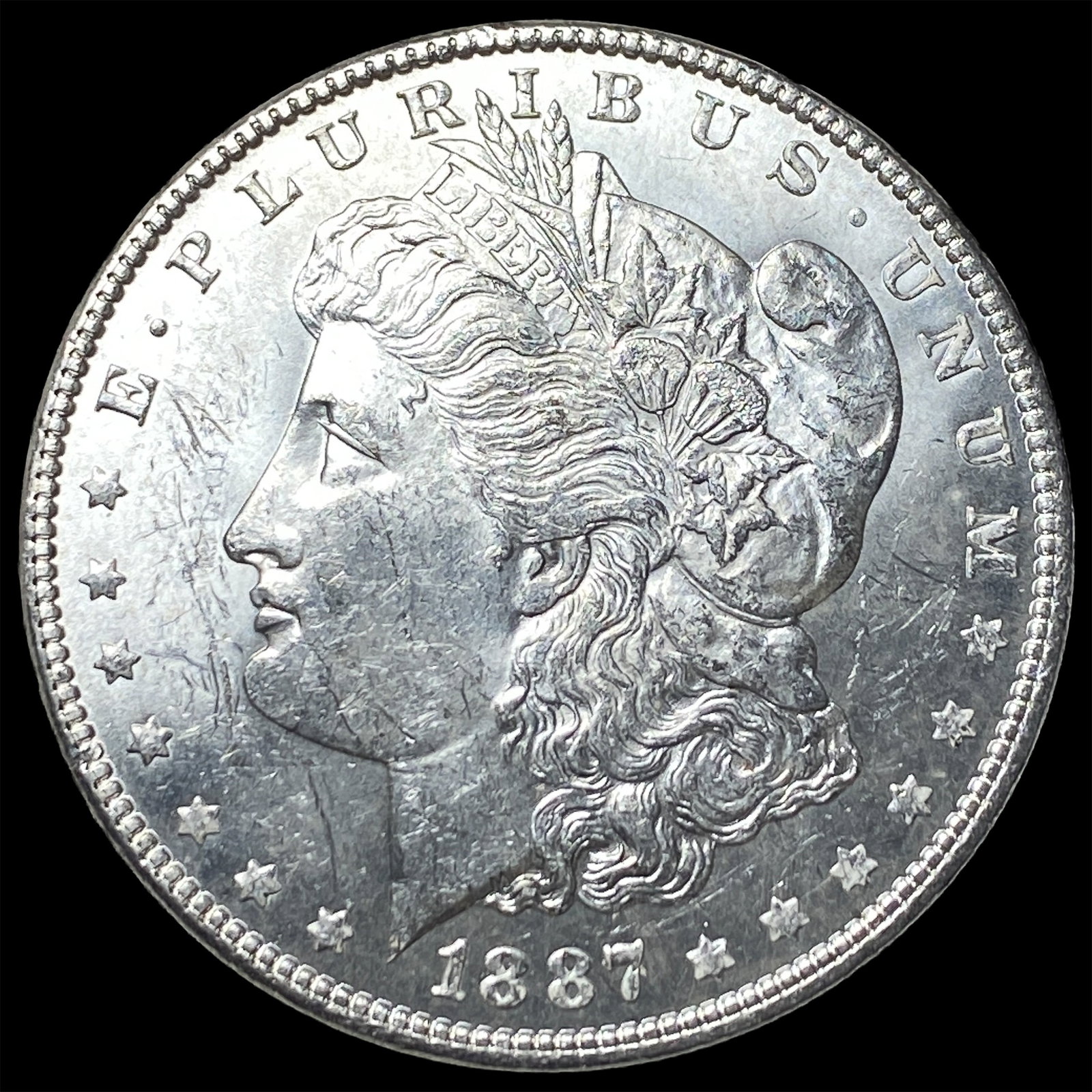 1887 Silver Morgan Dollar UNCIRCULATED: 1887 Silver Morgan Dollar UNCIRCULATED