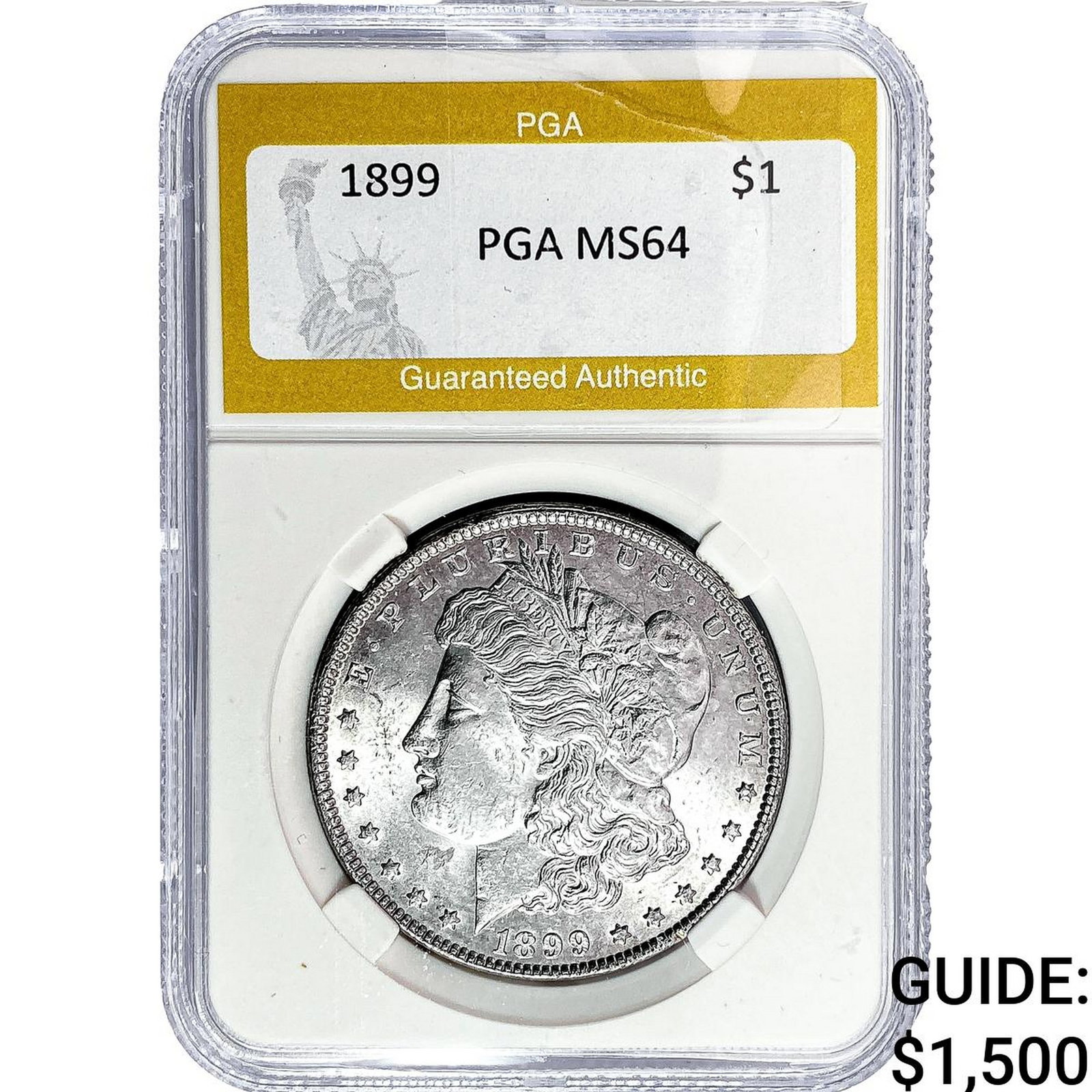 1899 Morgan Silver Dollar PGA MS64: 1899 Morgan Silver Dollar PGA MS64