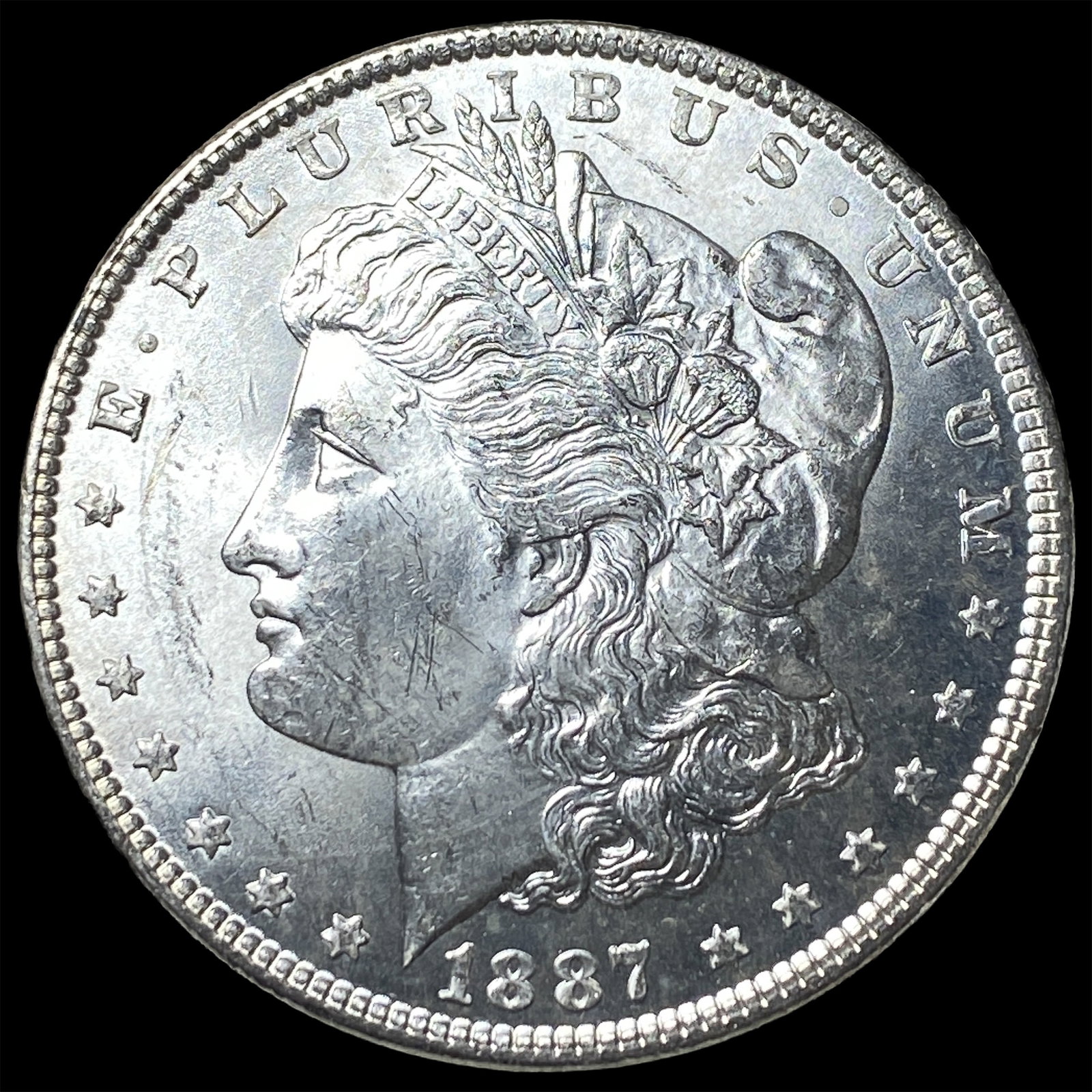 1887 Silver Morgan Dollar UNCIRCULATED: 1887 Silver Morgan Dollar UNCIRCULATED