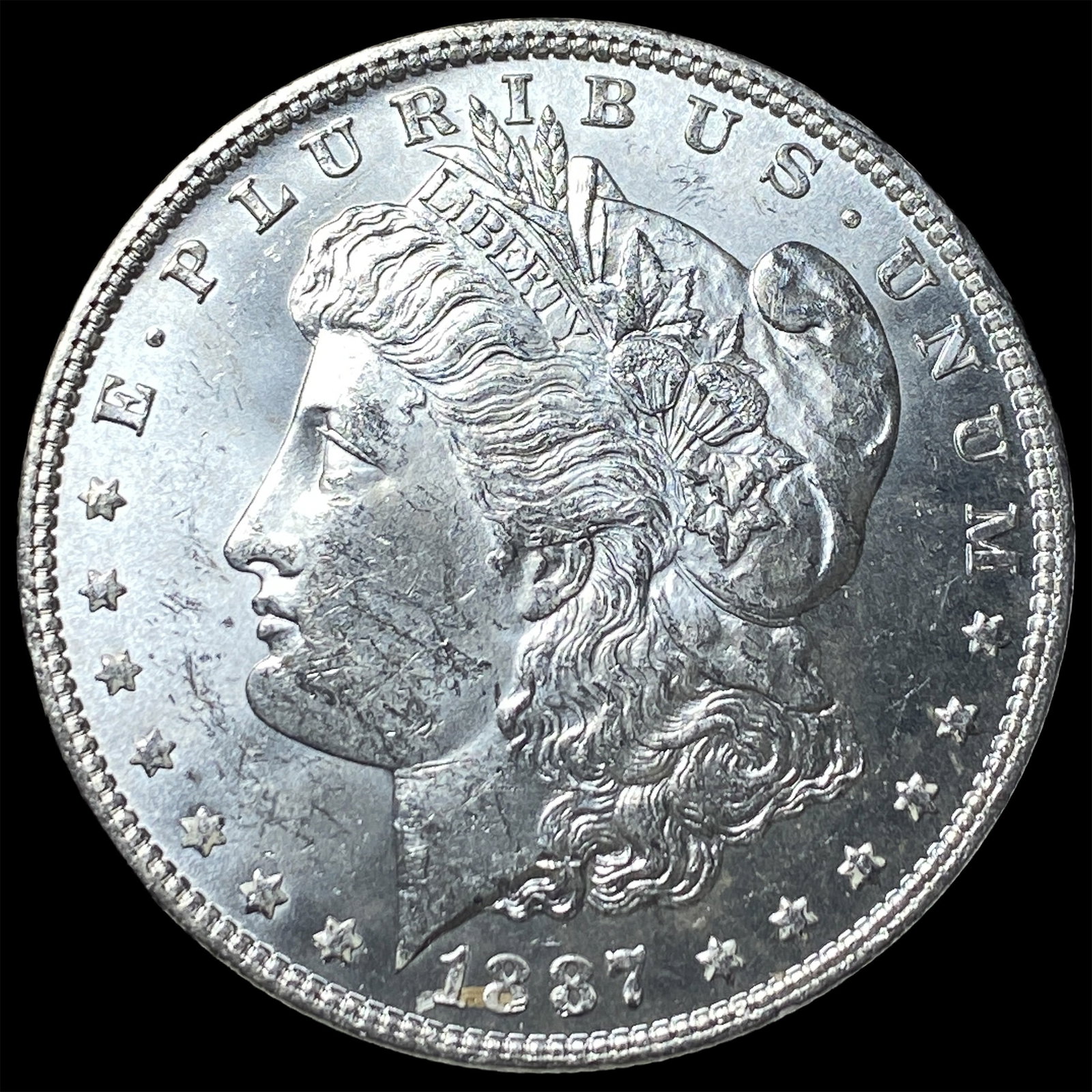 1887 Silver Morgan Dollar UNCIRCULATED: 1887 Silver Morgan Dollar UNCIRCULATED