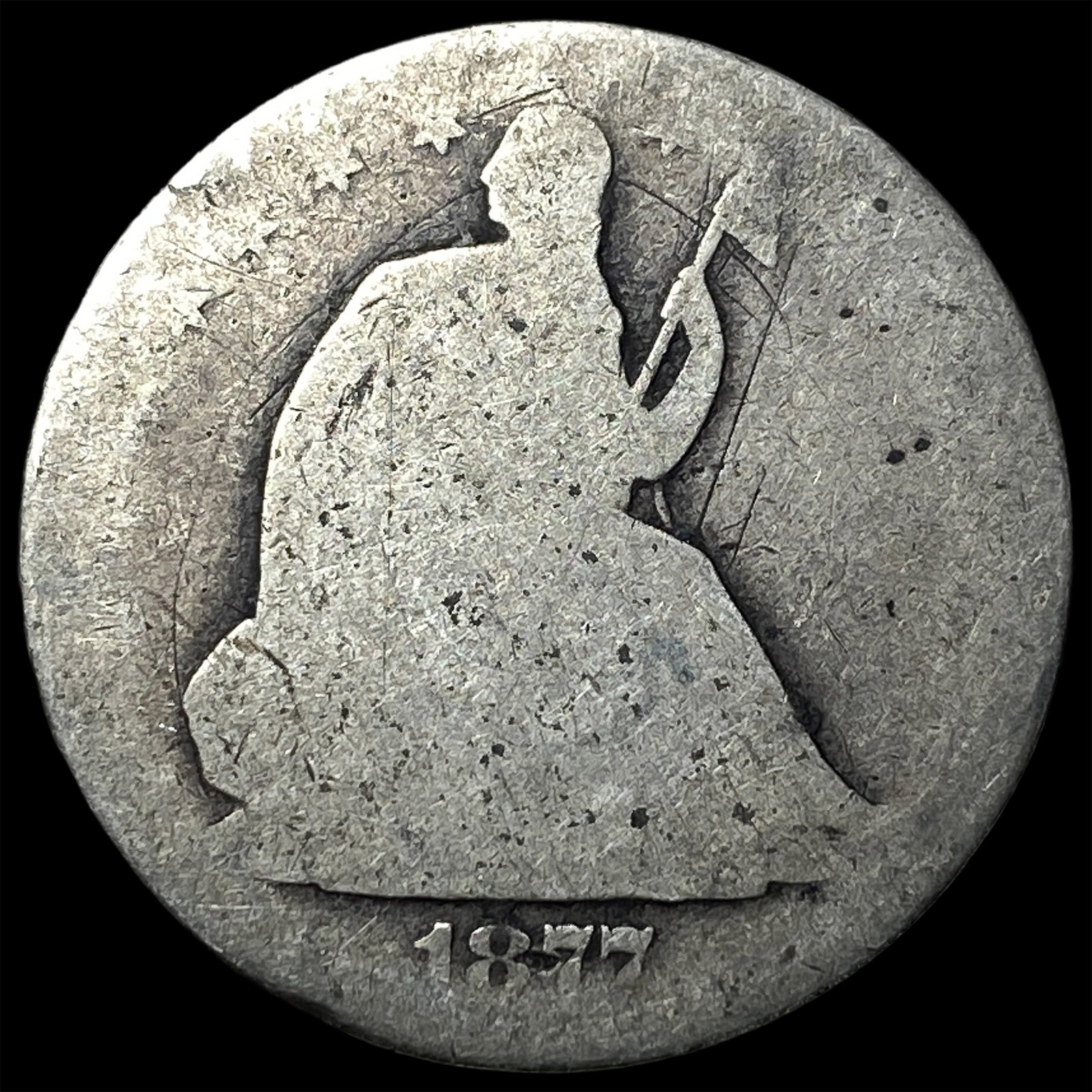 1877 Seated Liberty Half Dollar NICELY CIRCULATED: 1877 Seated Liberty Half Dollar NICELY CIRCULATED