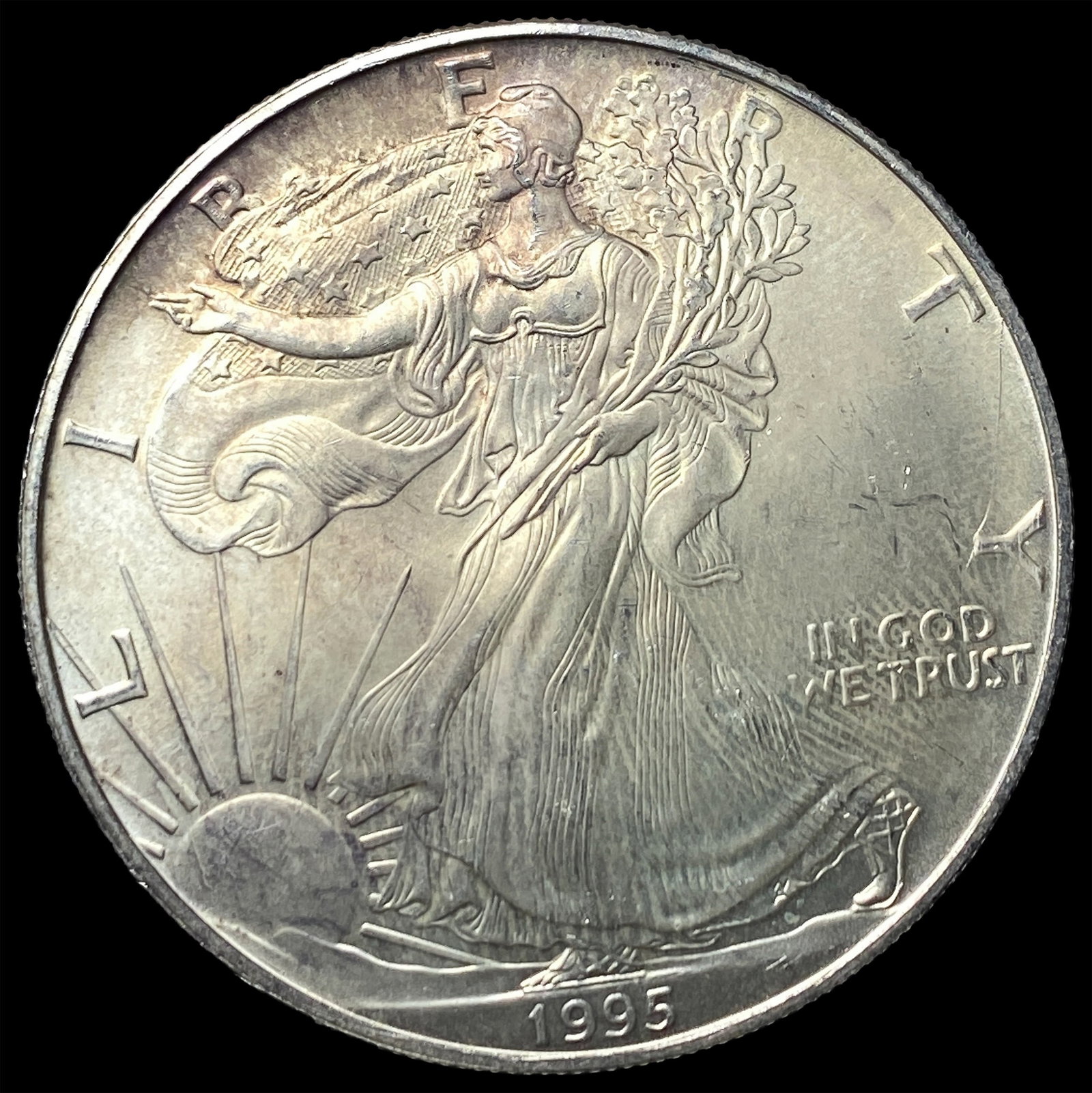 1995 1 oz Silver American Eagle $1 UNCIRCULATED (1 of 2)