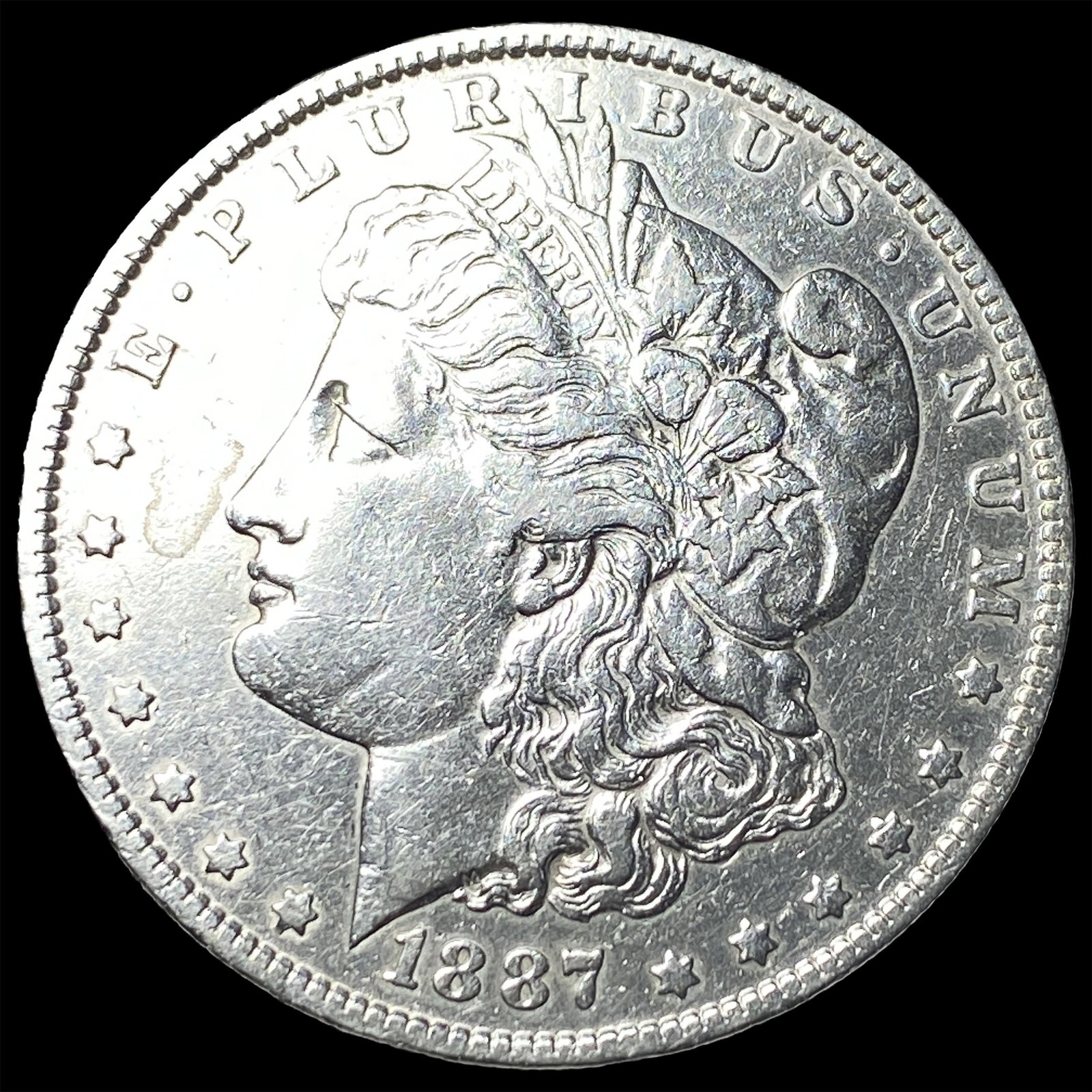 1887-O Silver Morgan Dollar NEARLY UNCIRCULATED: 1887-O Silver Morgan Dollar NEARLY UNCIRCULATED