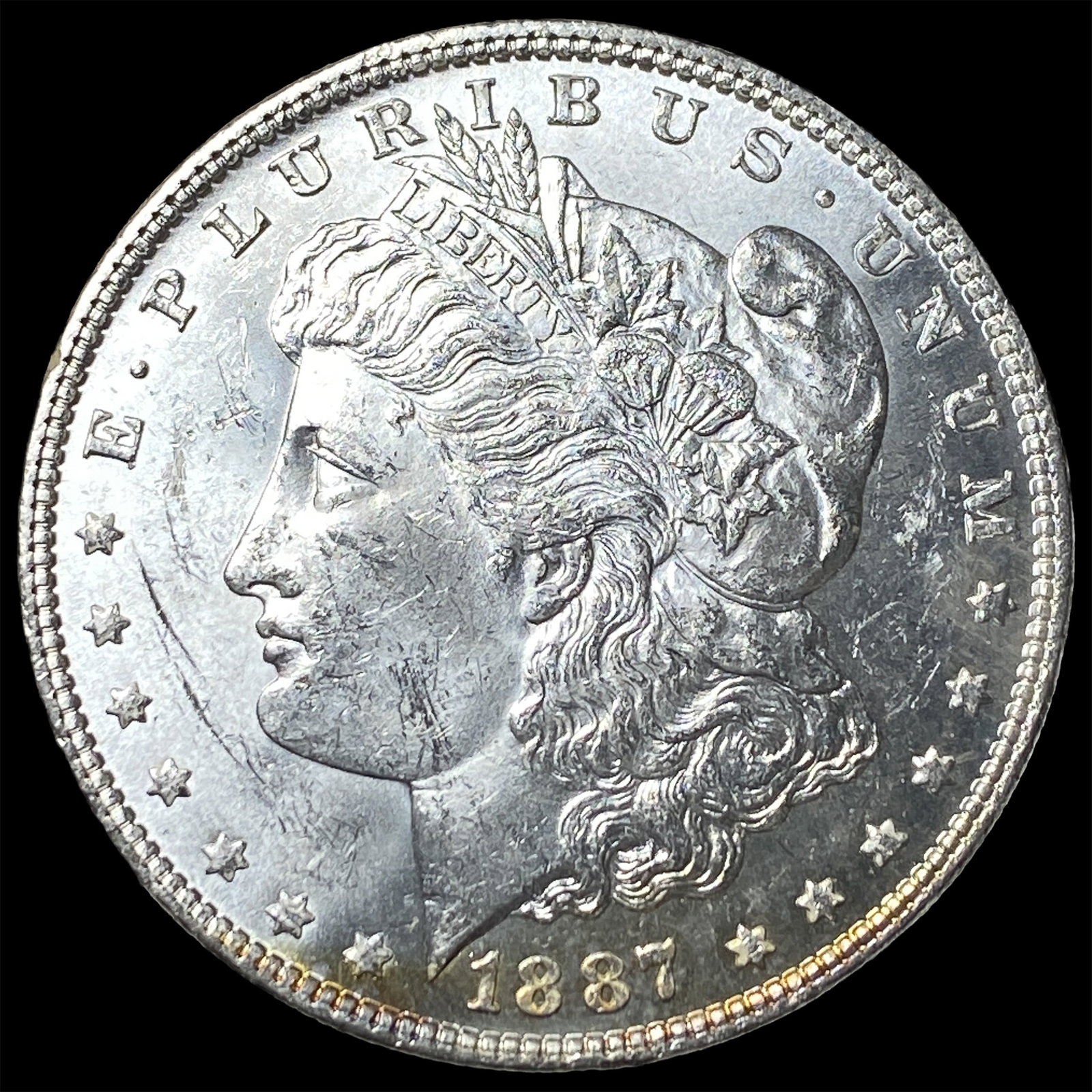 1887 Silver Morgan Dollar UNCIRCULATED: 1887 Silver Morgan Dollar UNCIRCULATED