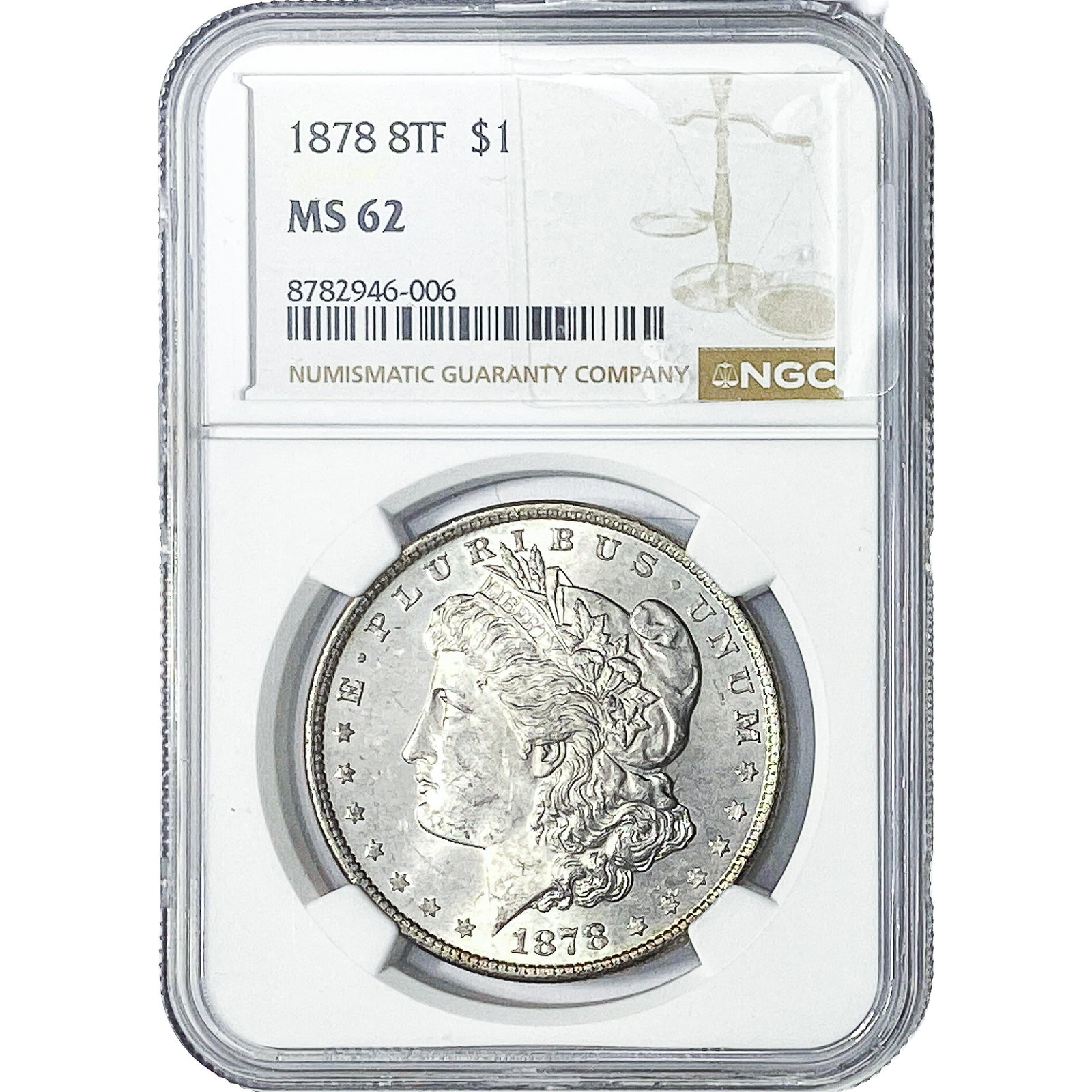 1878 Morgan Silver Dollar NGC MS62 (1 of 2)