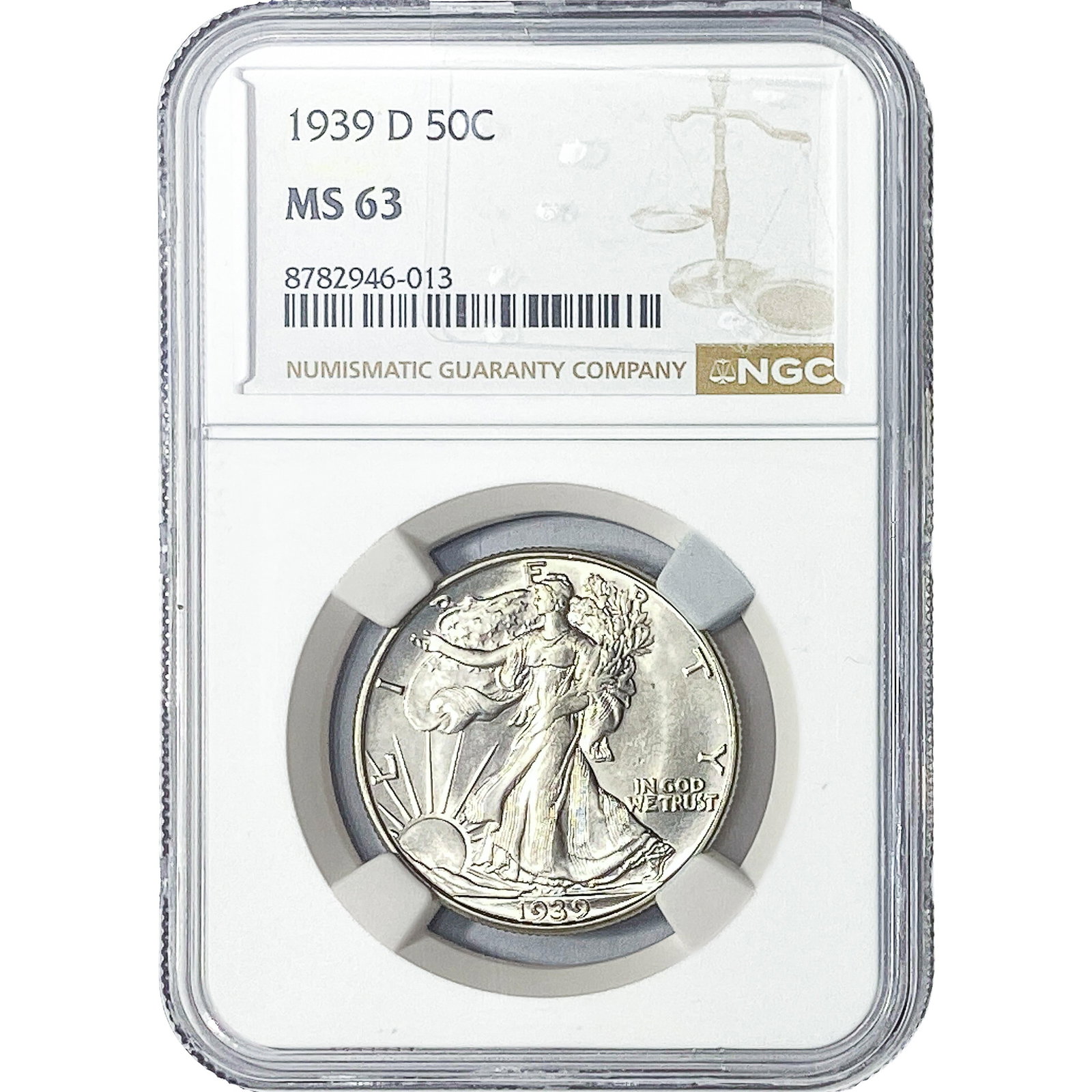 1939-S Walking Liberty Half Dollar NGC MS63 (1 of 2)