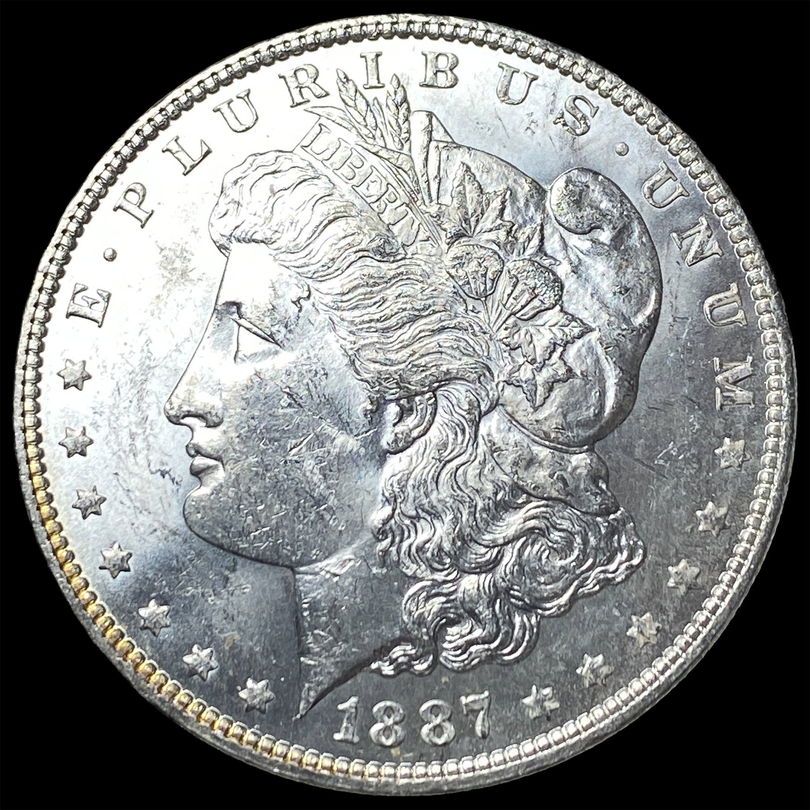 1887 Silver Morgan Dollar UNCIRCULATED: 1887 Silver Morgan Dollar UNCIRCULATED