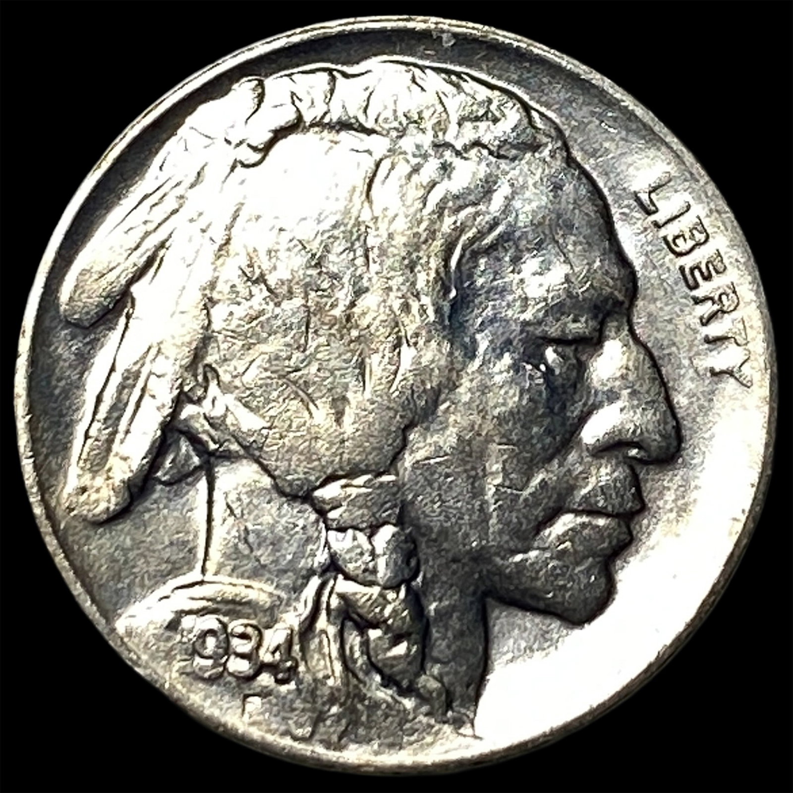1934-D Buffalo Nickel CLOSELY UNCIRCULATED (1 of 2)