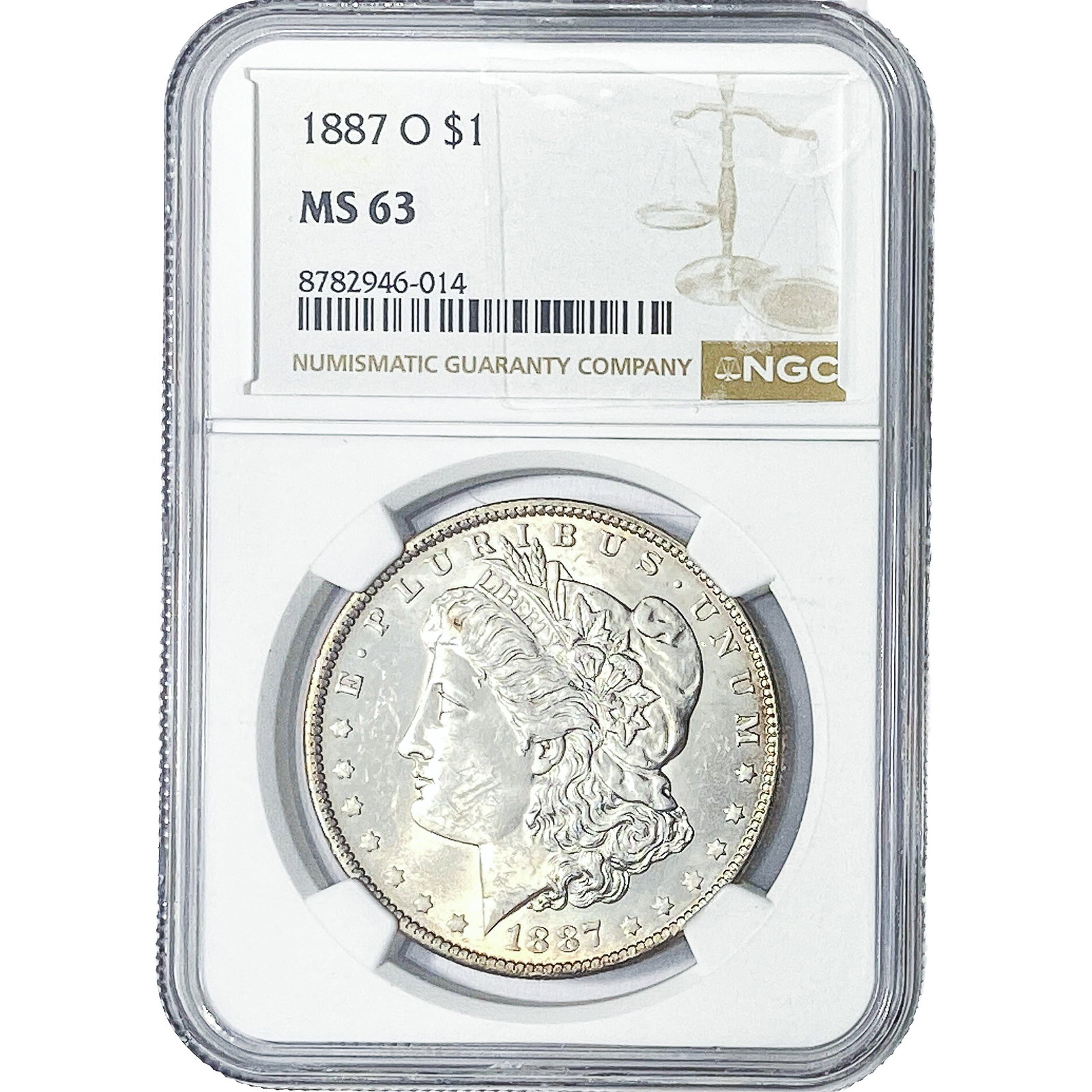 1887-S Morgan Silver Dollar NGC MS63 (1 of 2)