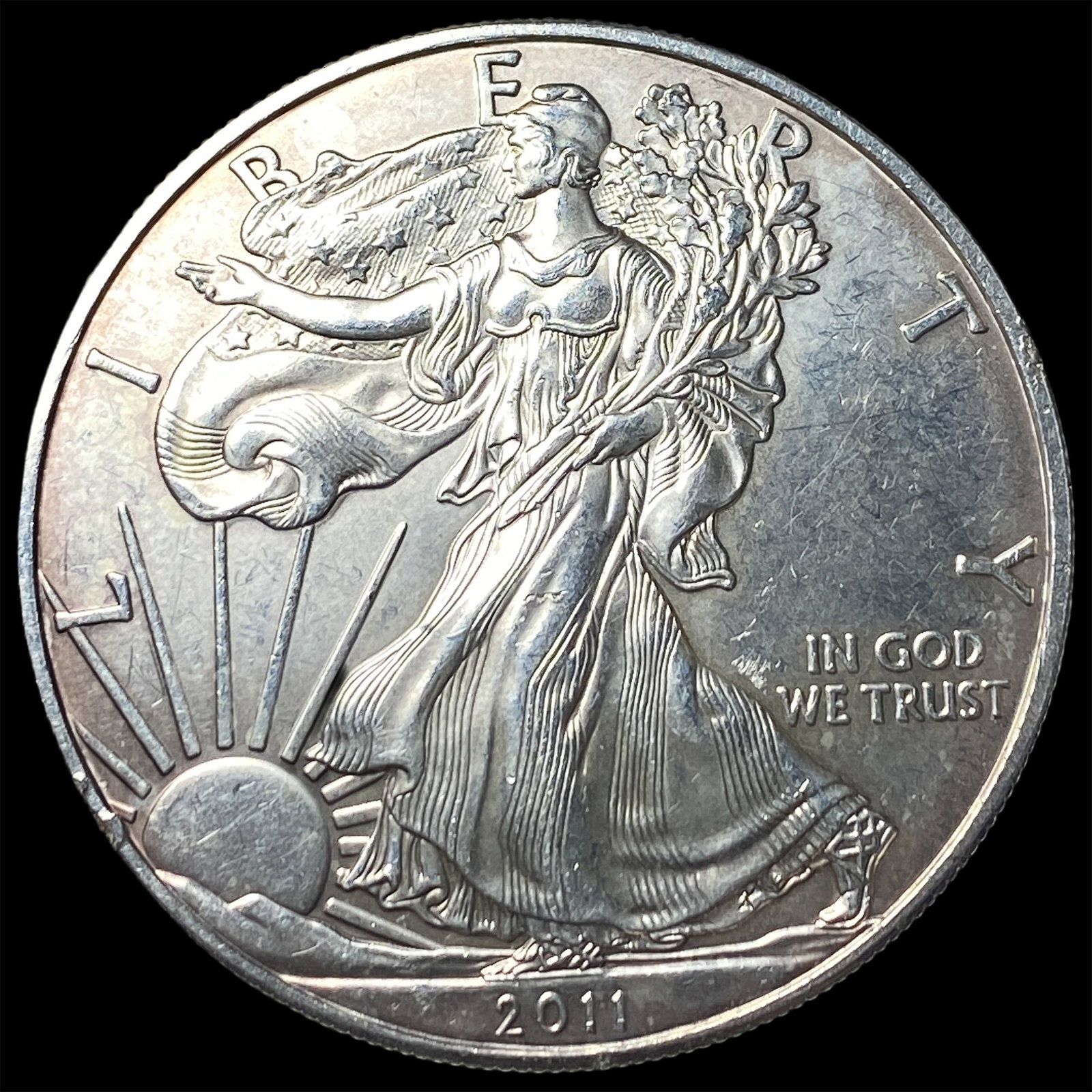 2011 1 oz Silver American Eagle $1 UNCIRCULATED: 2011 1 oz Silver American Eagle $1 UNCIRCULATED