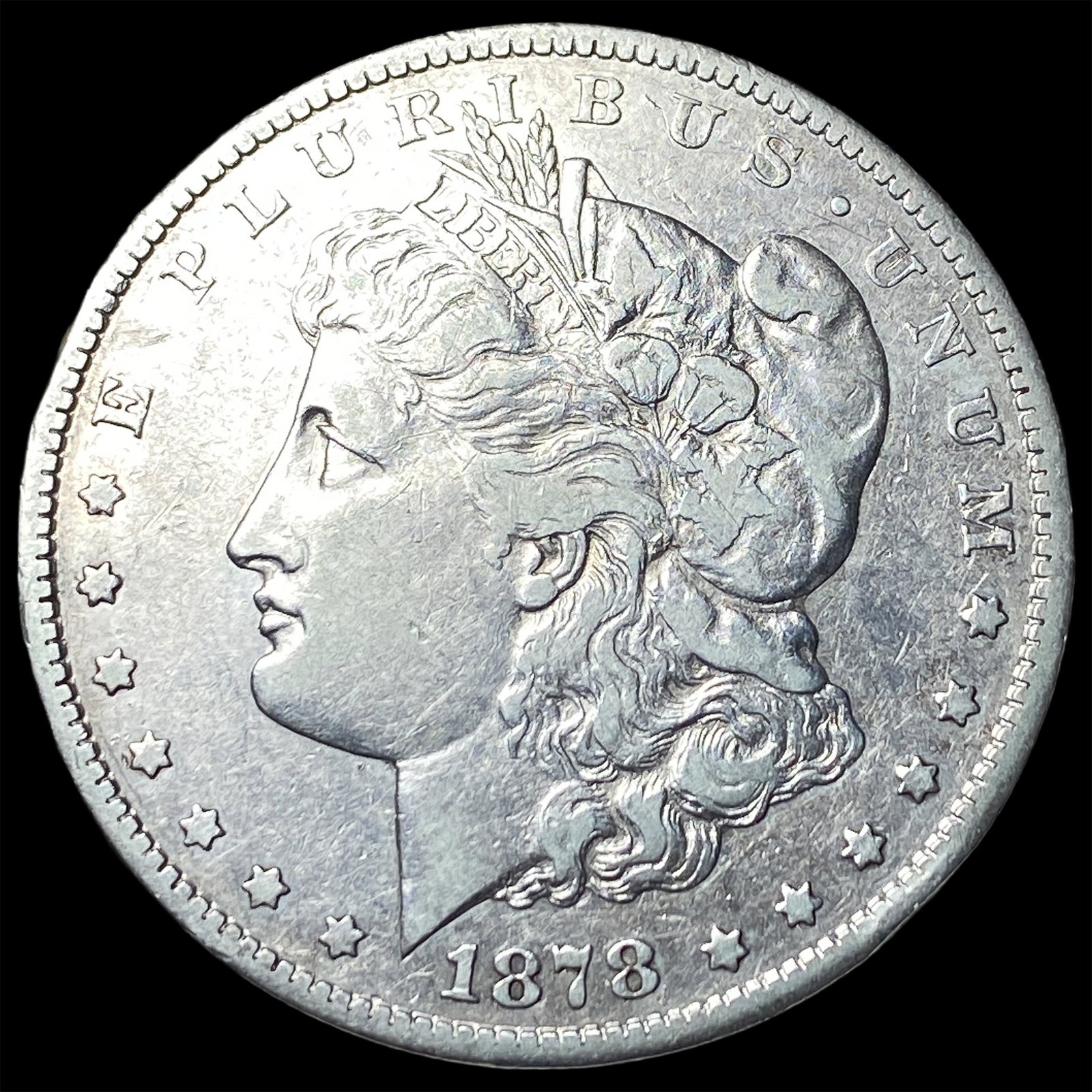 1878-CC Silver Morgan Dollar LIGHTLY CIRCULATED: 1878-CC Silver Morgan Dollar LIGHTLY CIRCULATED