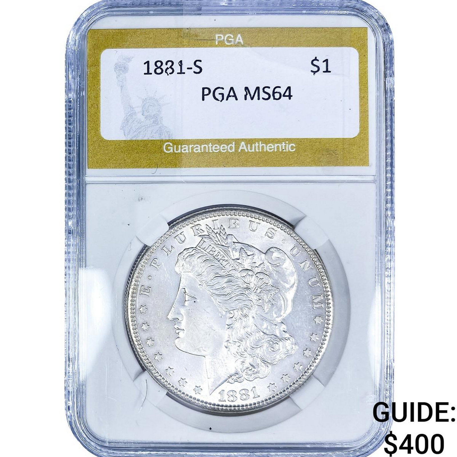 1881-S Morgan Silver Dollar PGA MS64 (1 of 2)