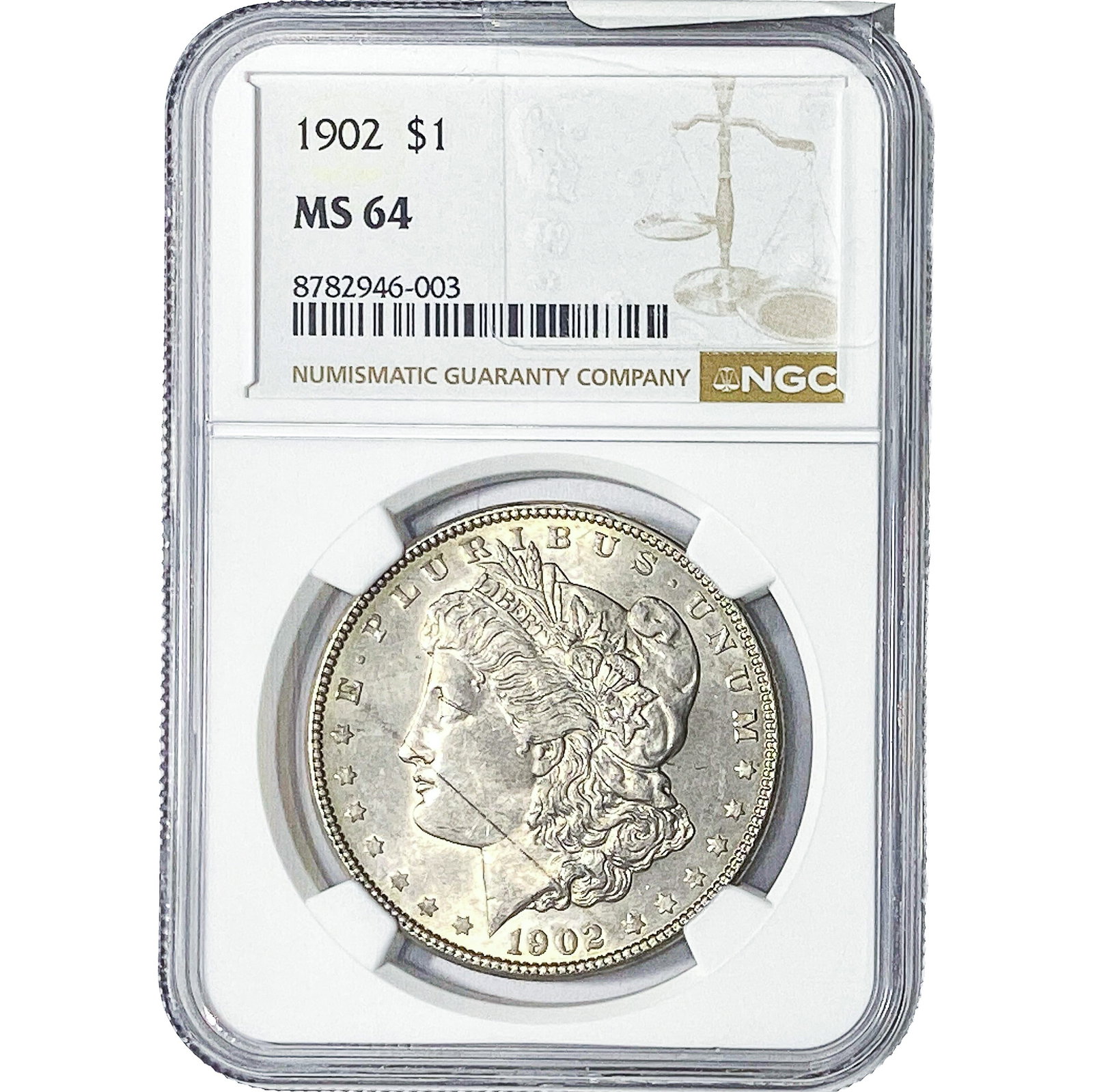 1902 Morgan Silver Dollar NGC MS64 (1 of 2)