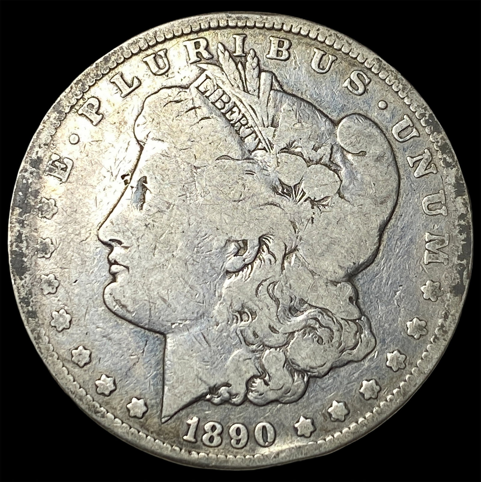 1890-CC Silver Morgan Dollar NICELY CIRCULATED: 1890-CC Silver Morgan Dollar NICELY CIRCULATED