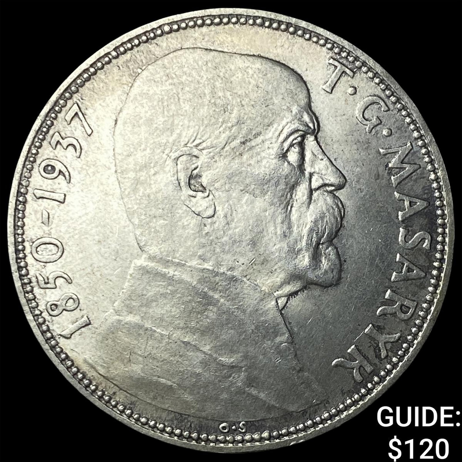 1937 Czechosilvakia Silver 20 Korun: 1937 Czechosilvakia Silver 20 Korun
