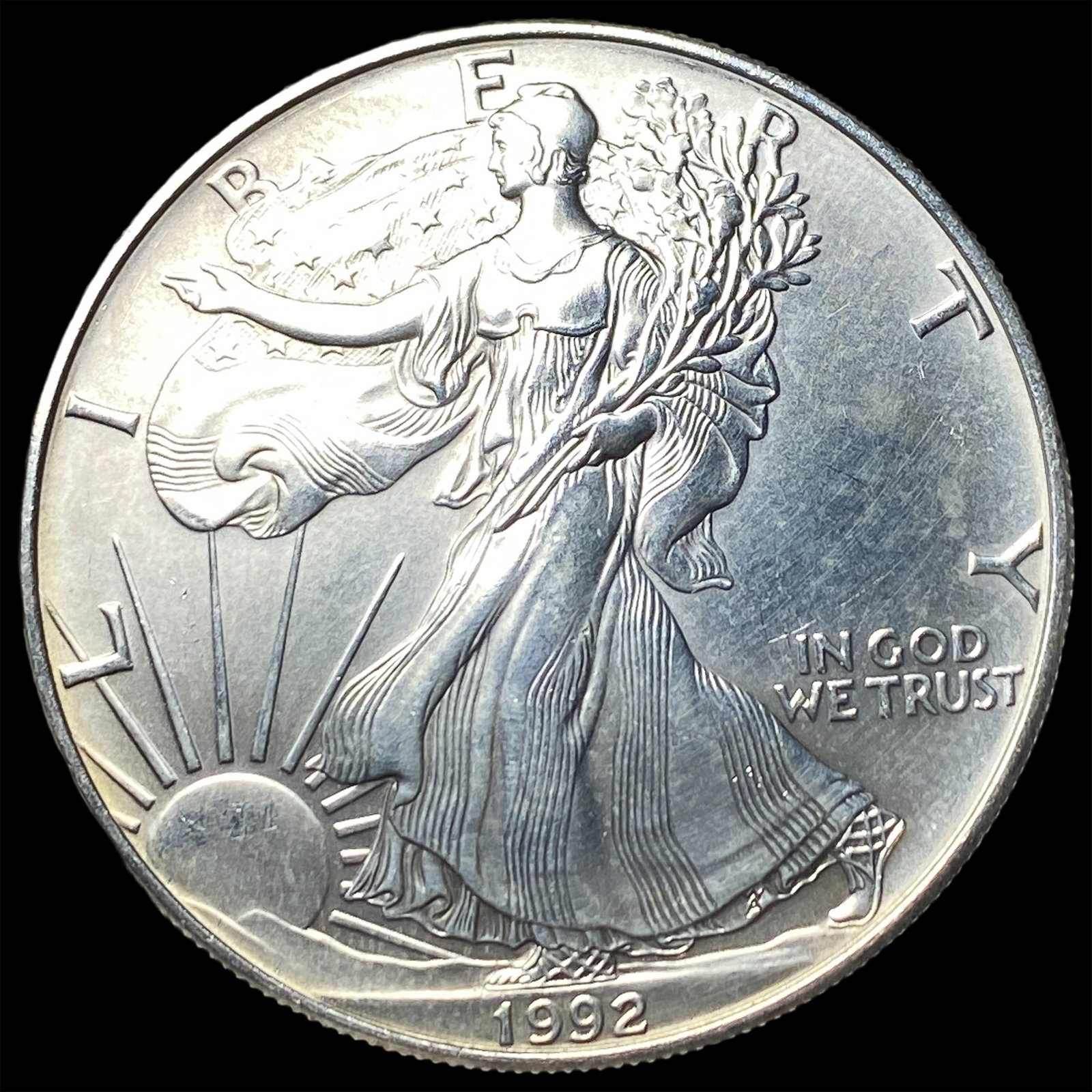 1992 Silver American Eagle $1 UNCIRCULATED (1 of 2)