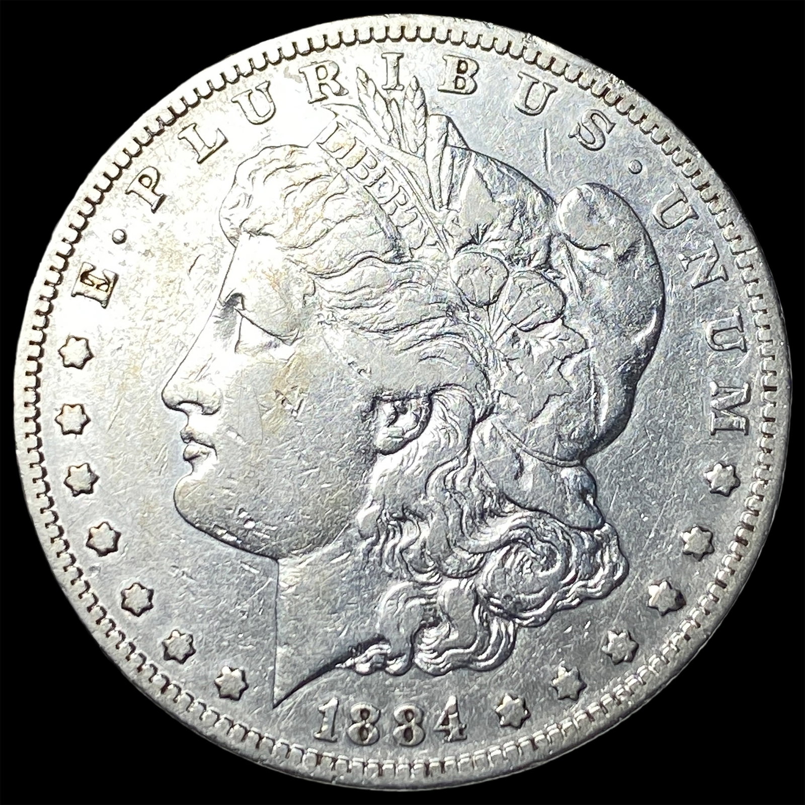 1884-S Silver Morgan Dollar LIGHTLY CIRCULATED: 1884-S Silver Morgan Dollar LIGHTLY CIRCULATED