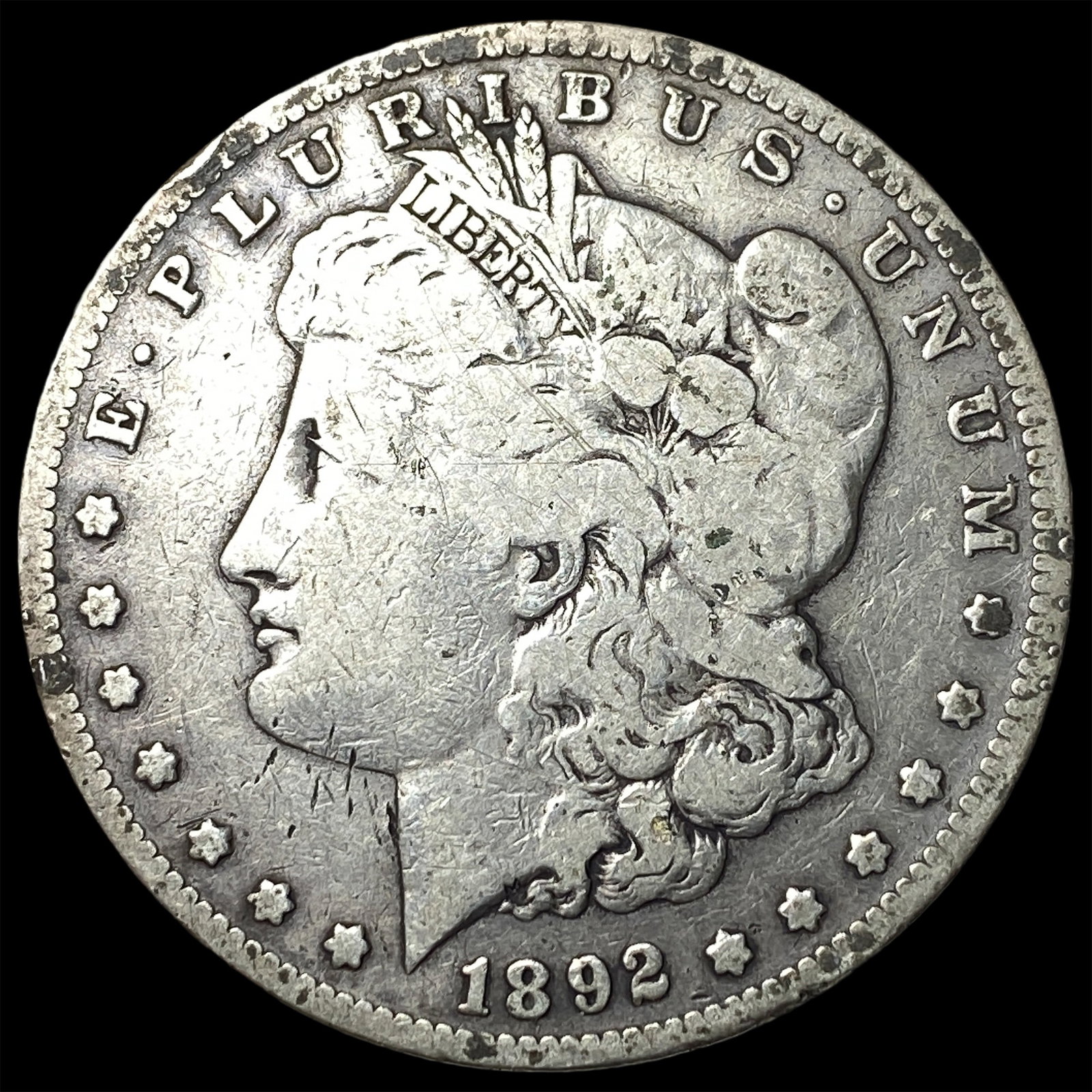 1892-S Silver Morgan Dollar NICELY CIRCULATED: 1892-S Silver Morgan Dollar NICELY CIRCULATED