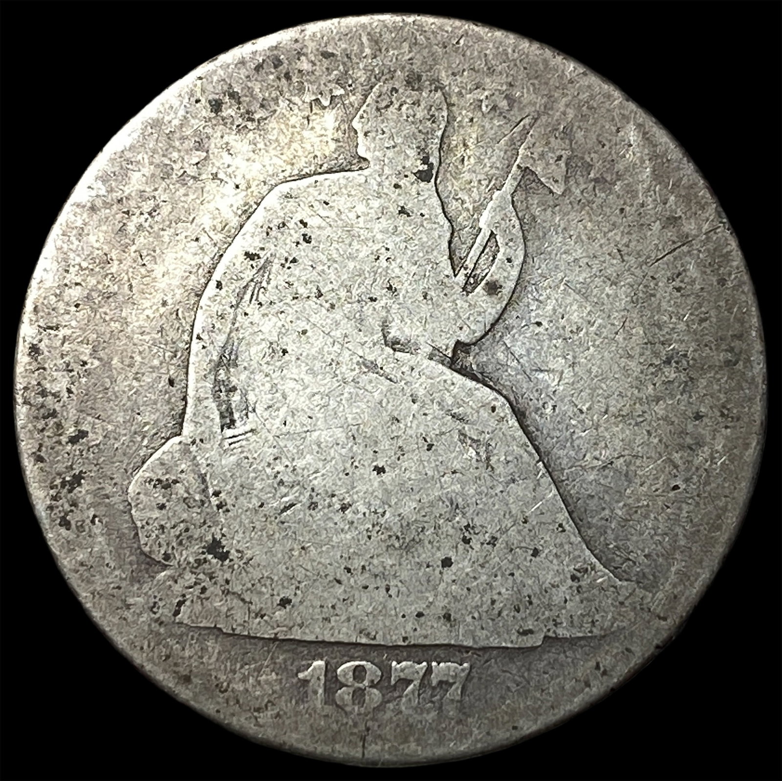 1877 Seated Liberty Half Dollar NICELY CIRCULATED: 1877 Seated Liberty Half Dollar NICELY CIRCULATED