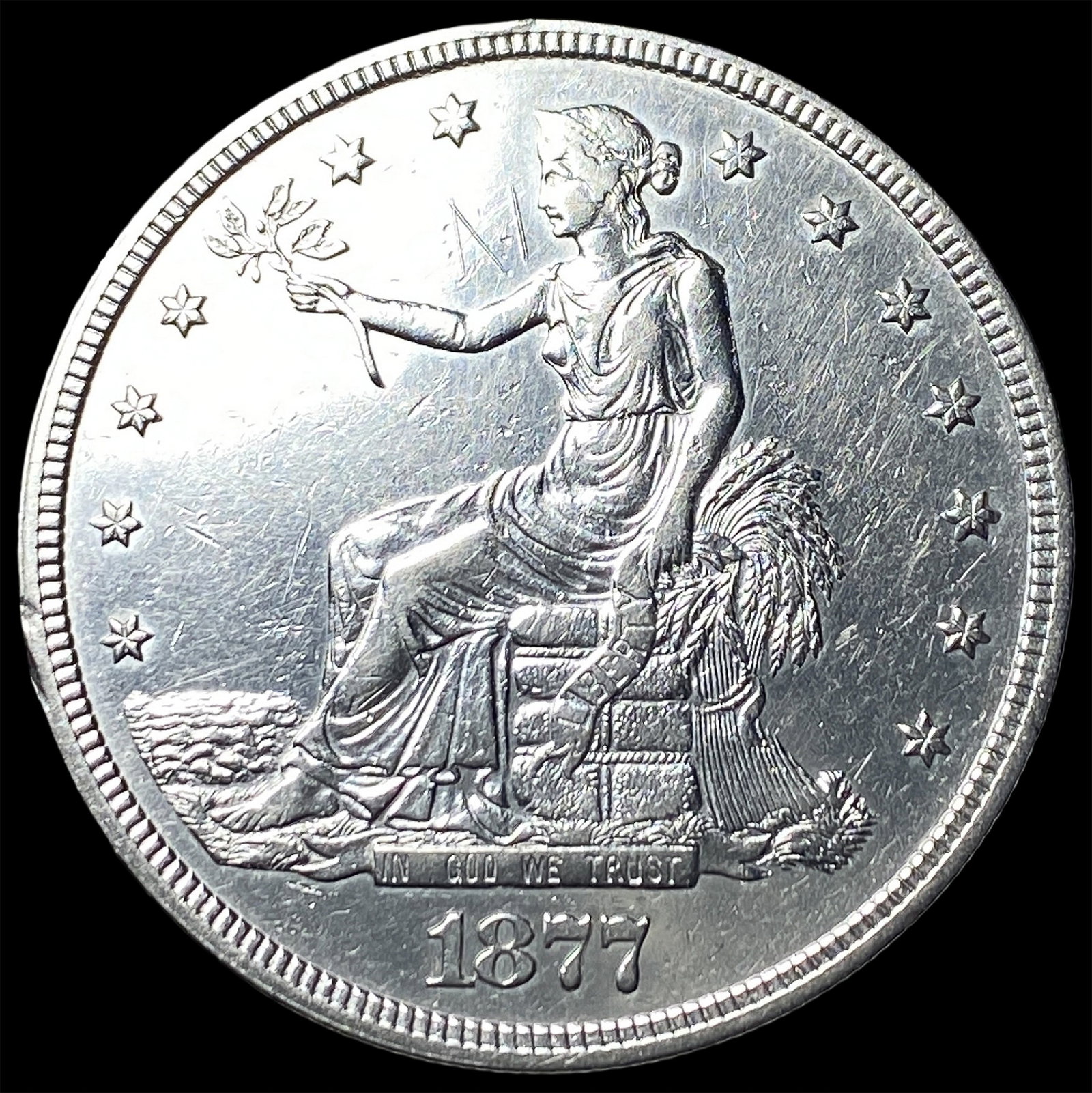 1877 Silver Trade Dollar HIGH GRADE: 1877 Silver Trade Dollar HIGH GRADE