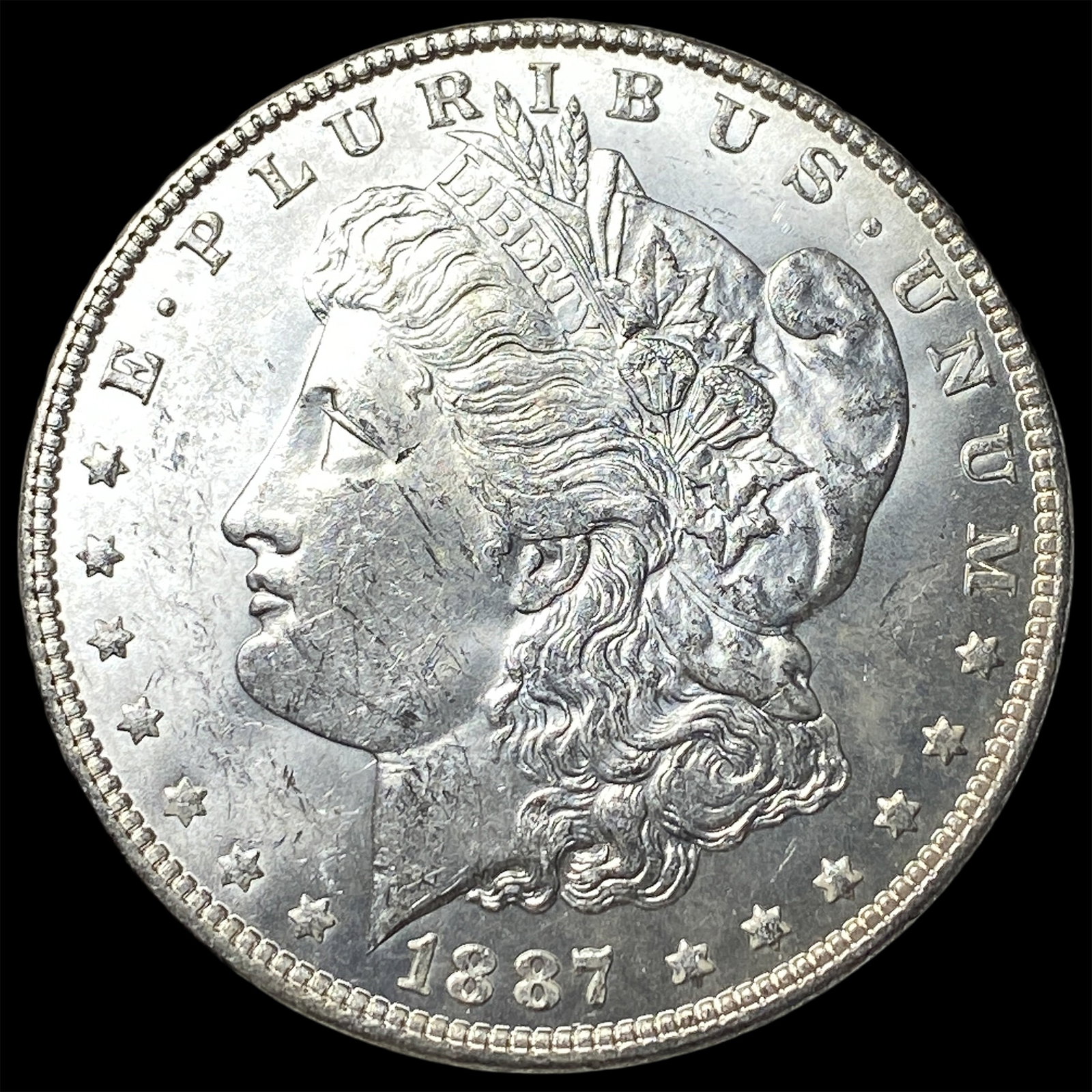 1887 Silver Morgan Dollar UNCIRCULATED: 1887 Silver Morgan Dollar UNCIRCULATED