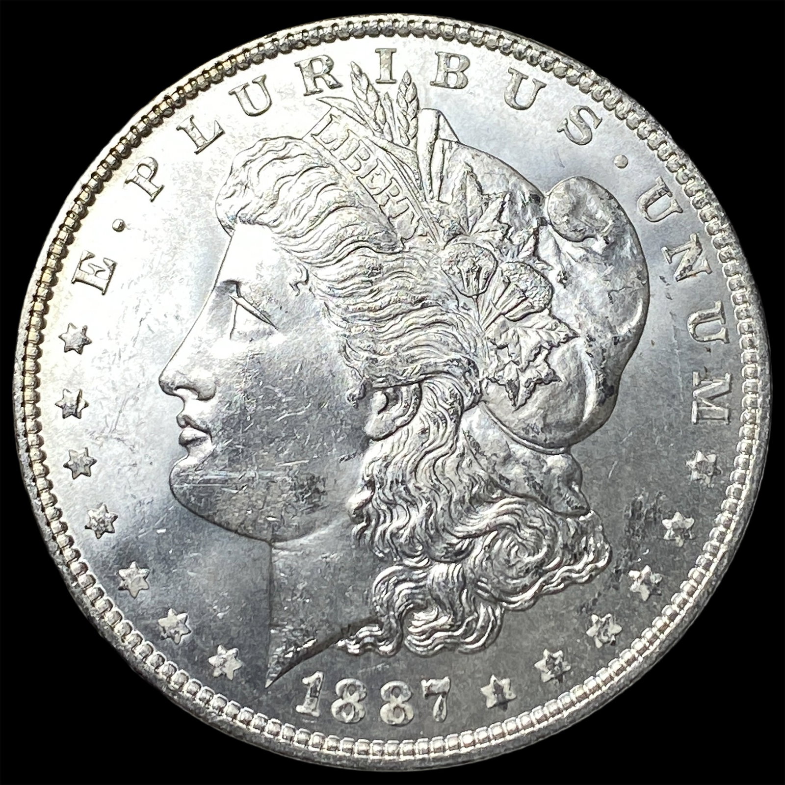 1887 Silver Morgan Dollar UNCIRCULATED: 1887 Silver Morgan Dollar UNCIRCULATED
